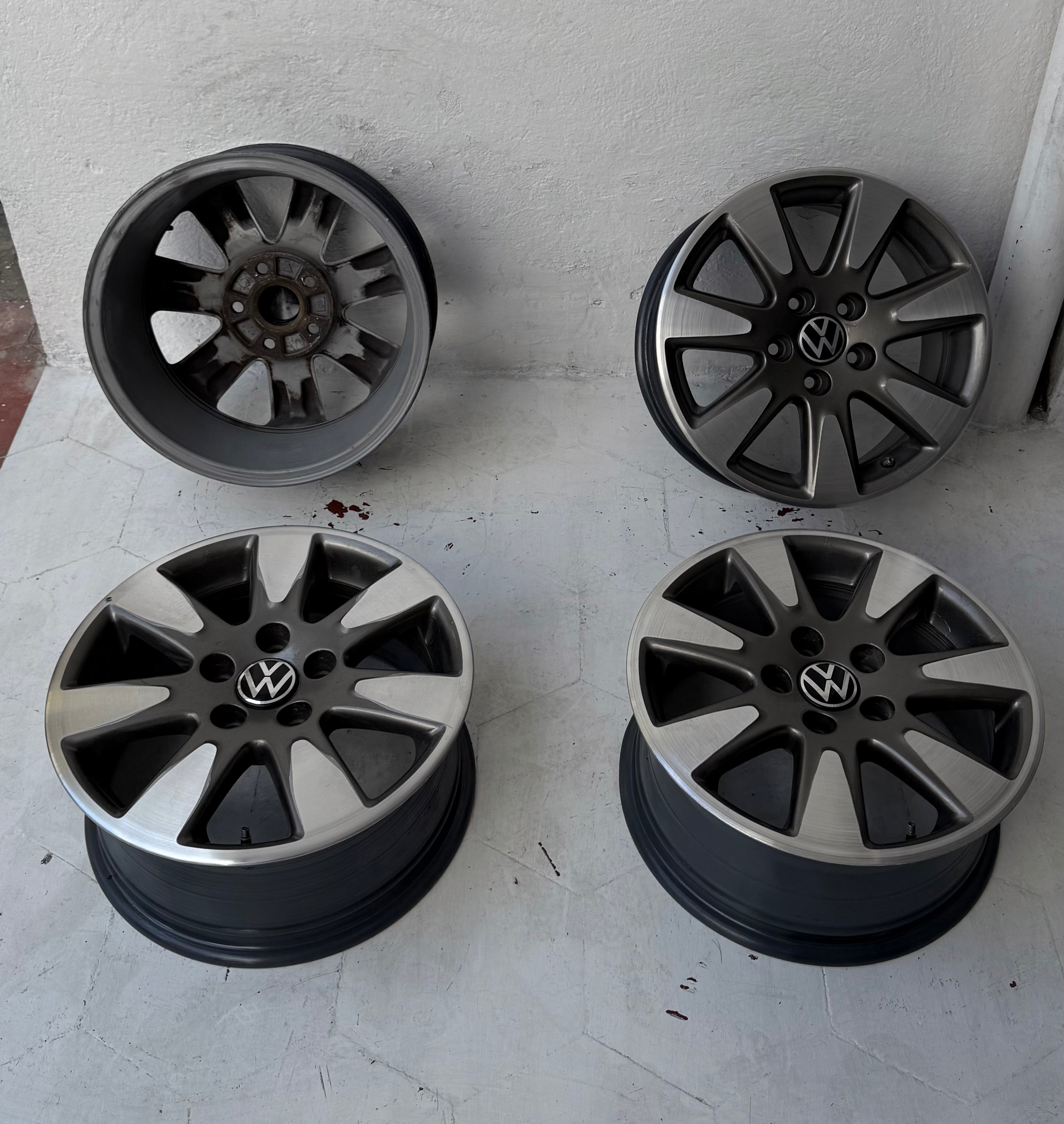 4 Rines 16” Volkswagen Golf, Jetta MK6 y MK7 – 5×112