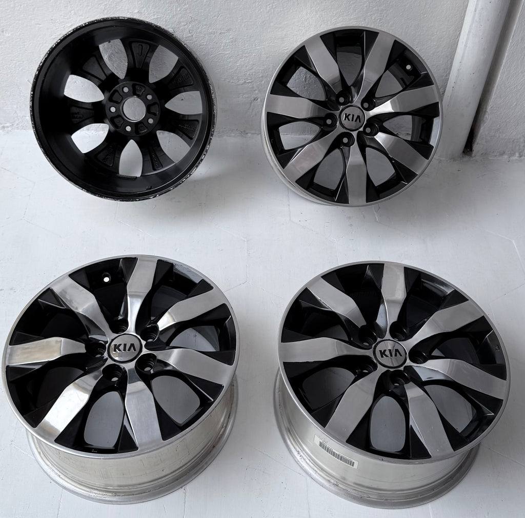 4 Rines 17” Kia Forte, Optima, Sportage y Hyundai Tucson, Creta, Elantra, Solesta – 5×114