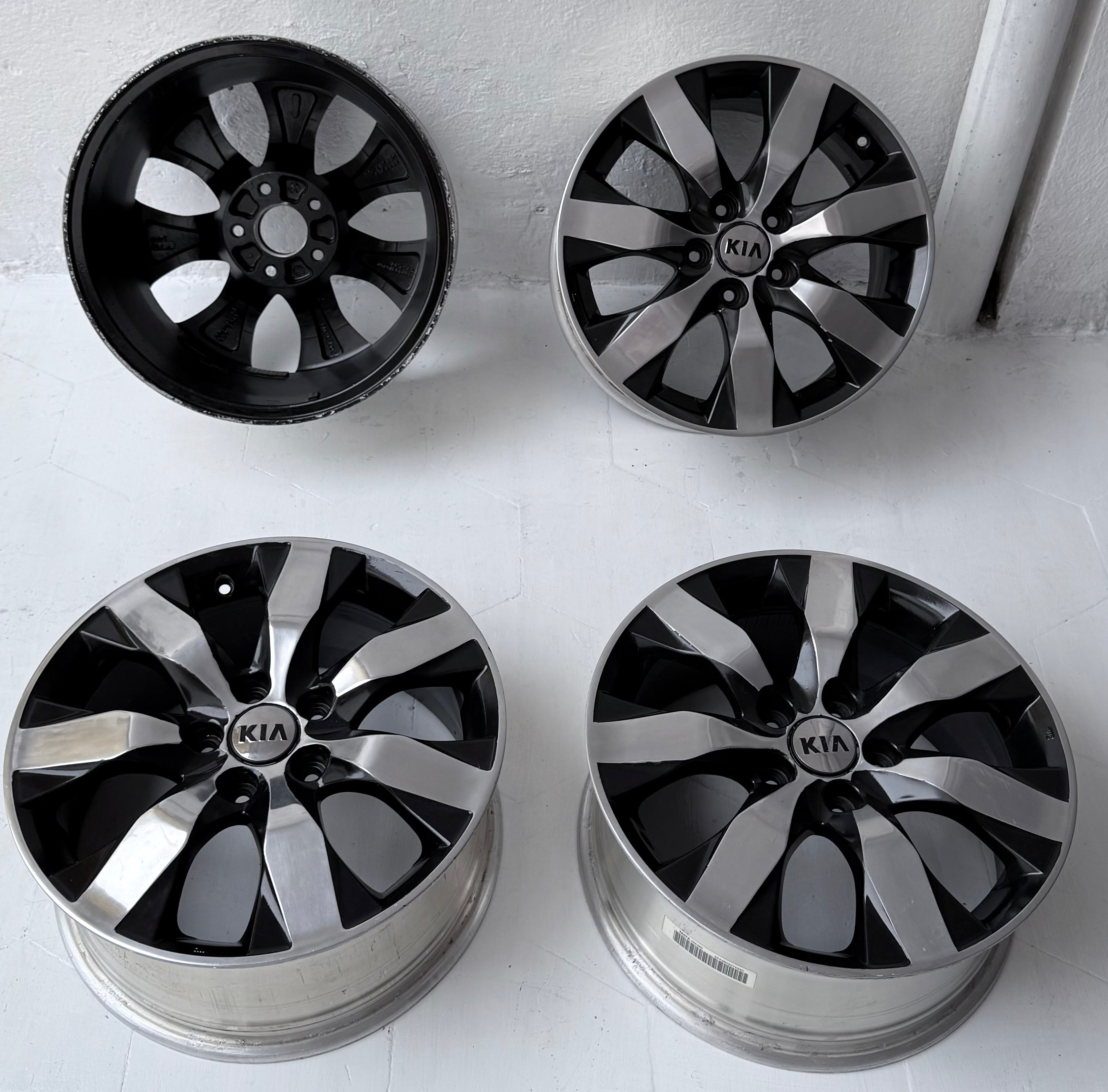 4 Rines 17” Kia Forte, Optima, Sportage y Hyundai Tucson, Creta, Elantra, Solesta – 5×114