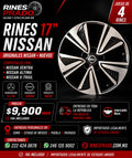 4 rines 17 pulgadas originales Nissan Sentra Altima X-Trail 5x114 nuevos