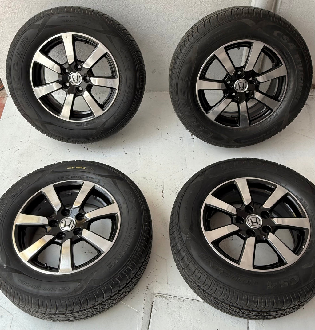 4 Rines con Llantas 16” Honda CR-V, HR-V, Accord y Civic – 5×114