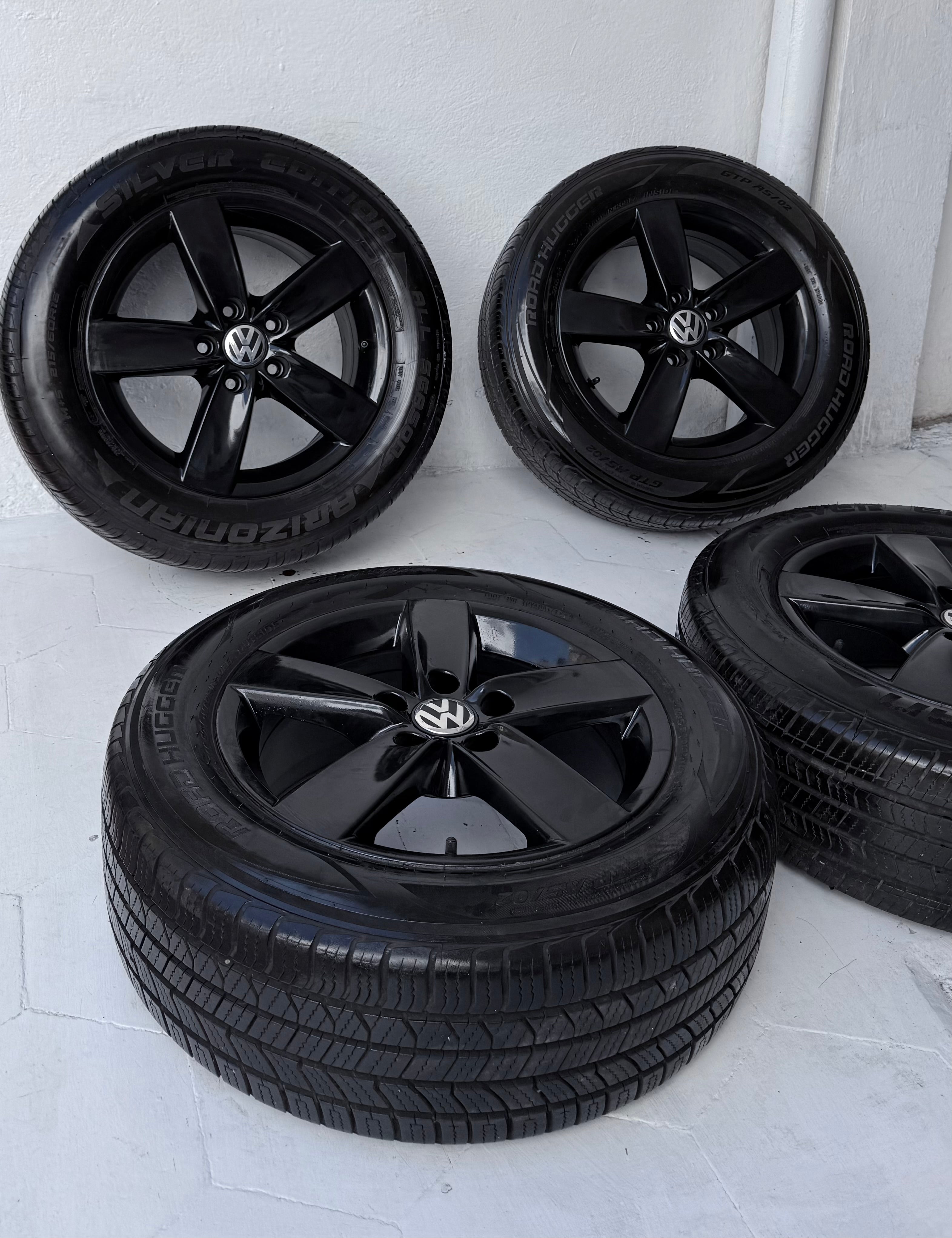 4 Rines con llantas 16” Volkswagen Golf, Jetta MK6 y Jetta MK7 – 5×112 | Black Piano