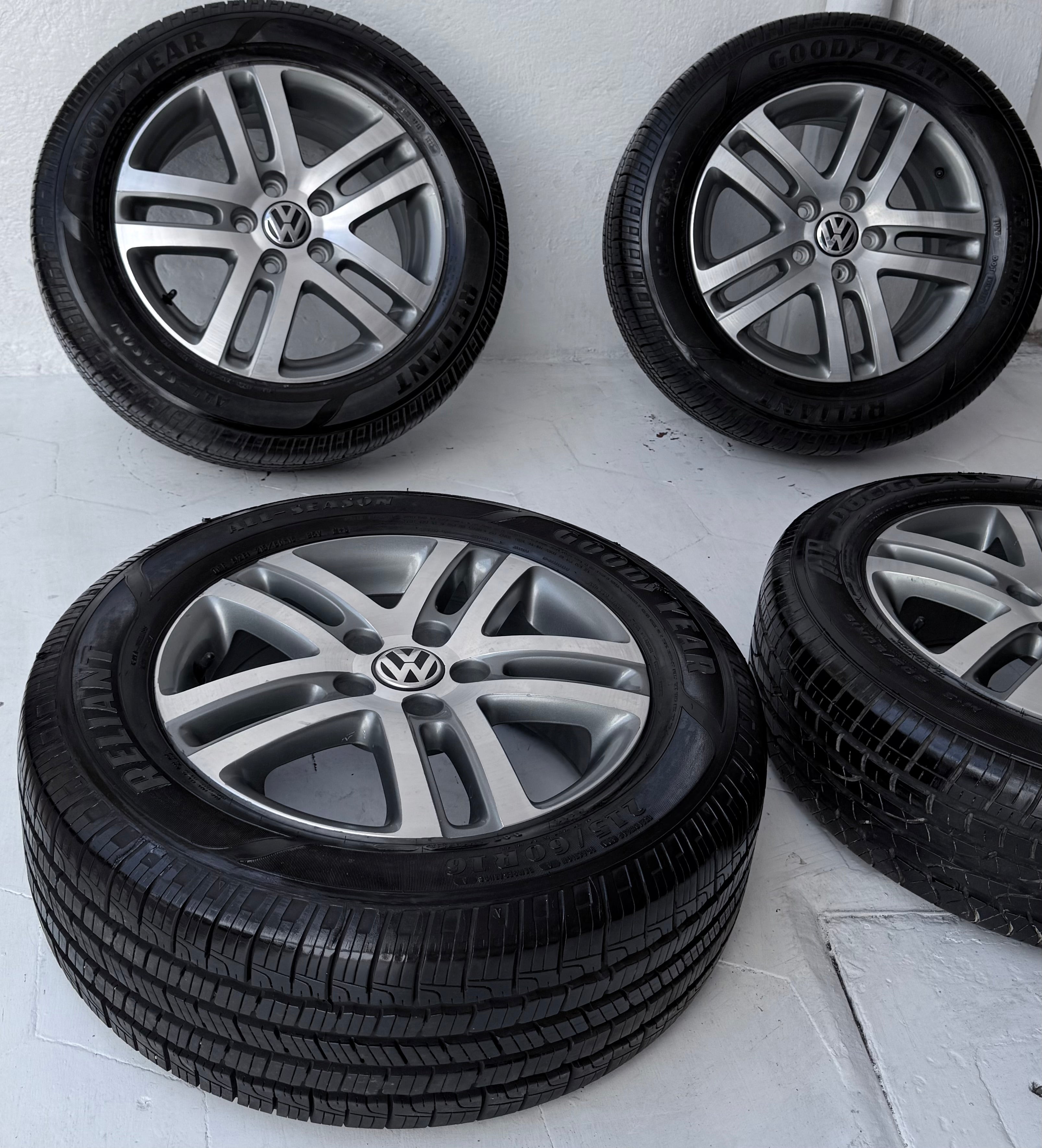 4 Rines con llantas 16” Volkswagen Golf, Jetta MK6 y Jetta MK7 – 5×112