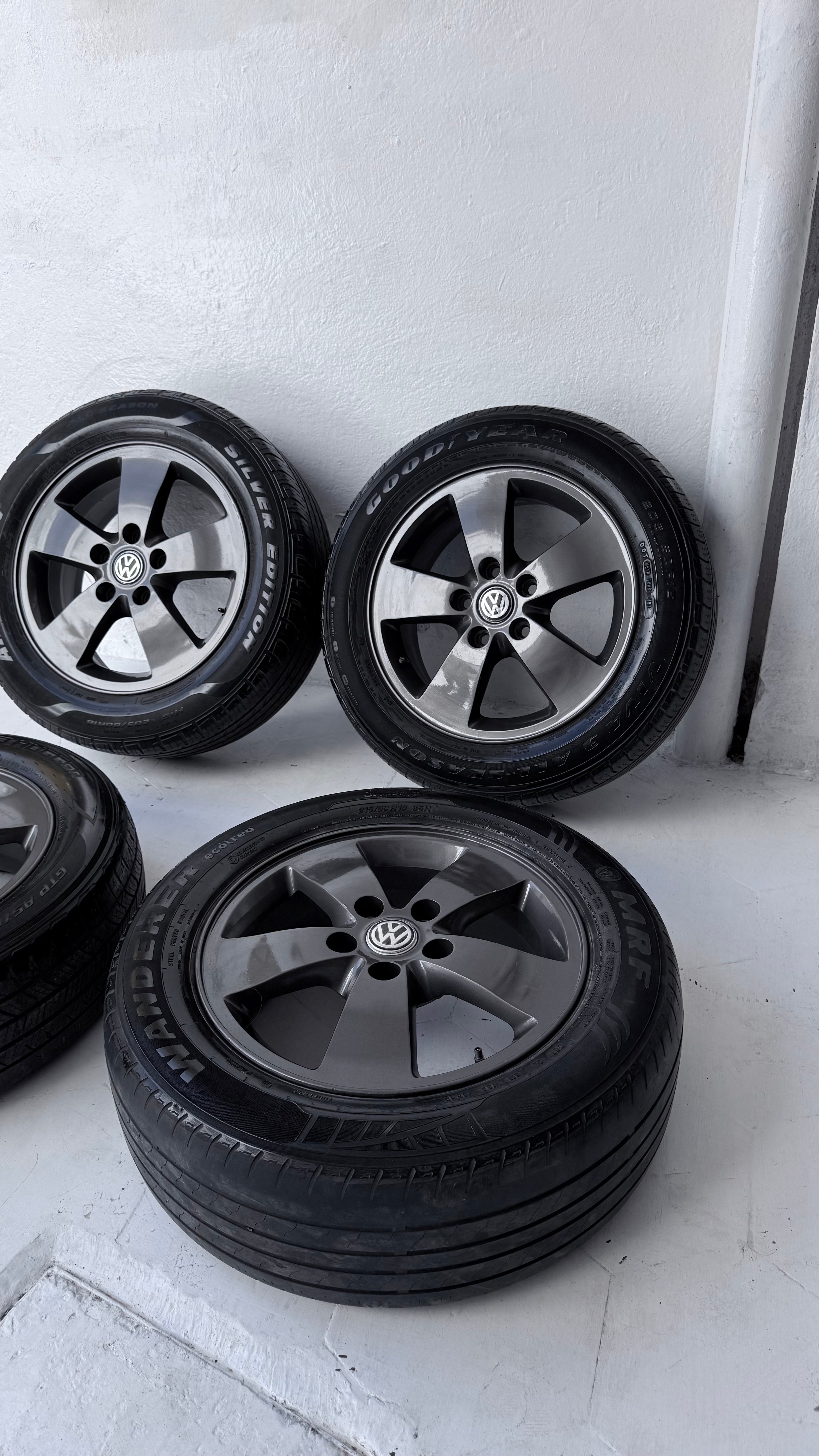 4 Rines con llantas 16” Volkswagen Jetta MK6, Bora y Passat – 5×112