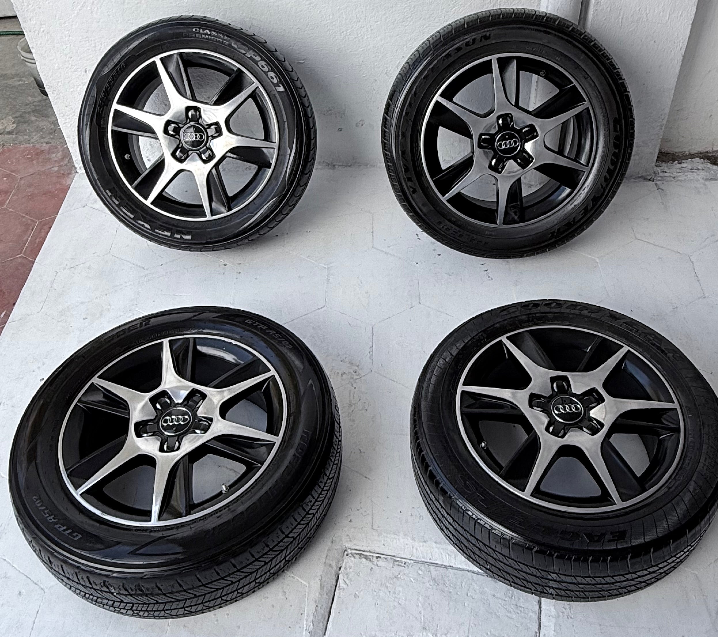 4 Rines con llantas 16” Audi A3 / Volkswagen Jetta MK7 y Bora – 5×112