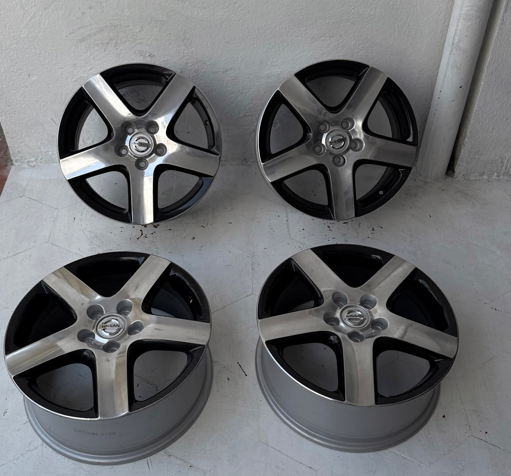4 Rines 17” Ronal para Nissan Sentra, Altima, X-Trail y Rogue – 5×114