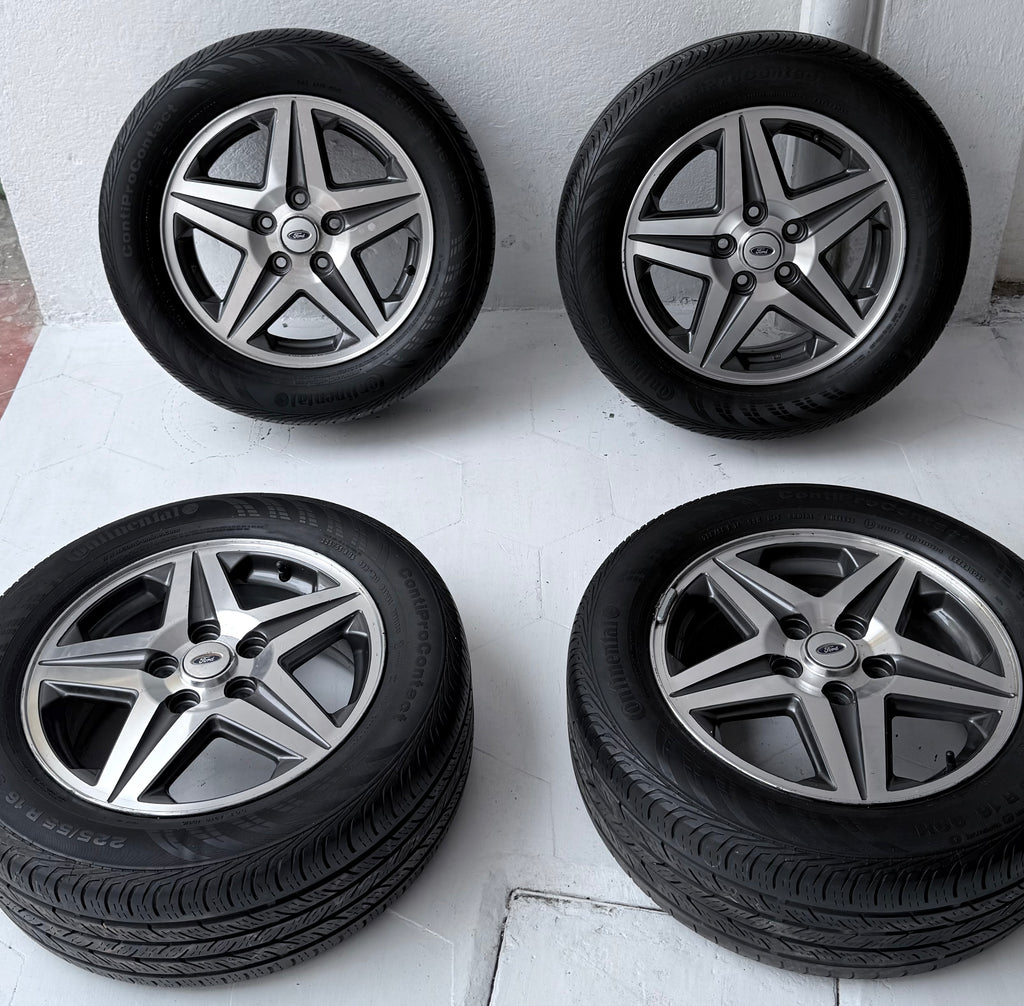 4 Rines con llantas 16” Ford Mustang, Ranger y Explorer – 5×114