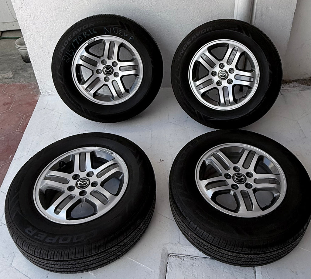 4 Rines con llantas 16” Mazda CX-3, CX-5, CX-7, CX-30 y CX-50 – 5×114