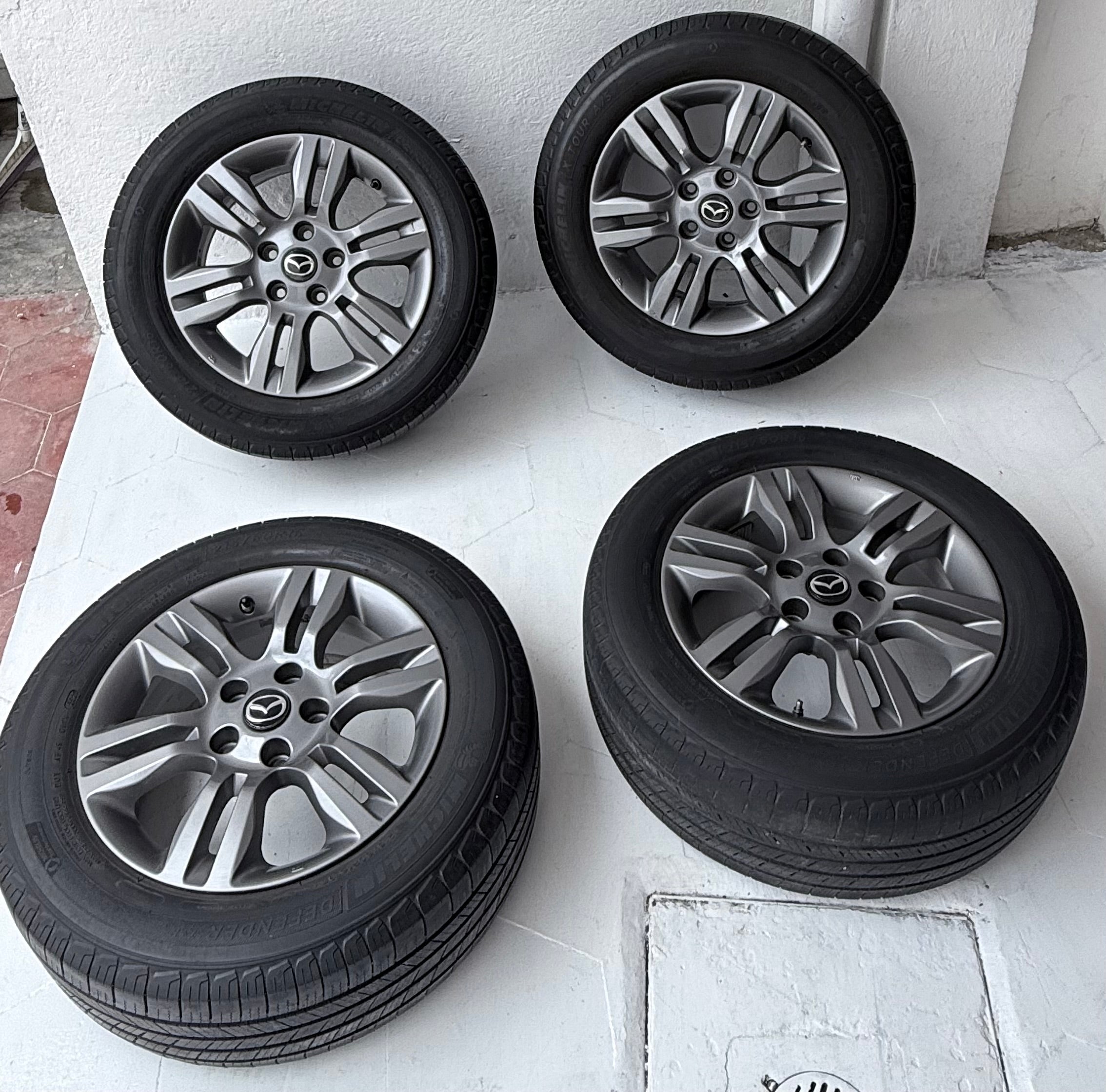 4 Rines con llantas 17” Mazda 3, Mazda 6, CX-3 y CX-5 – 5×114