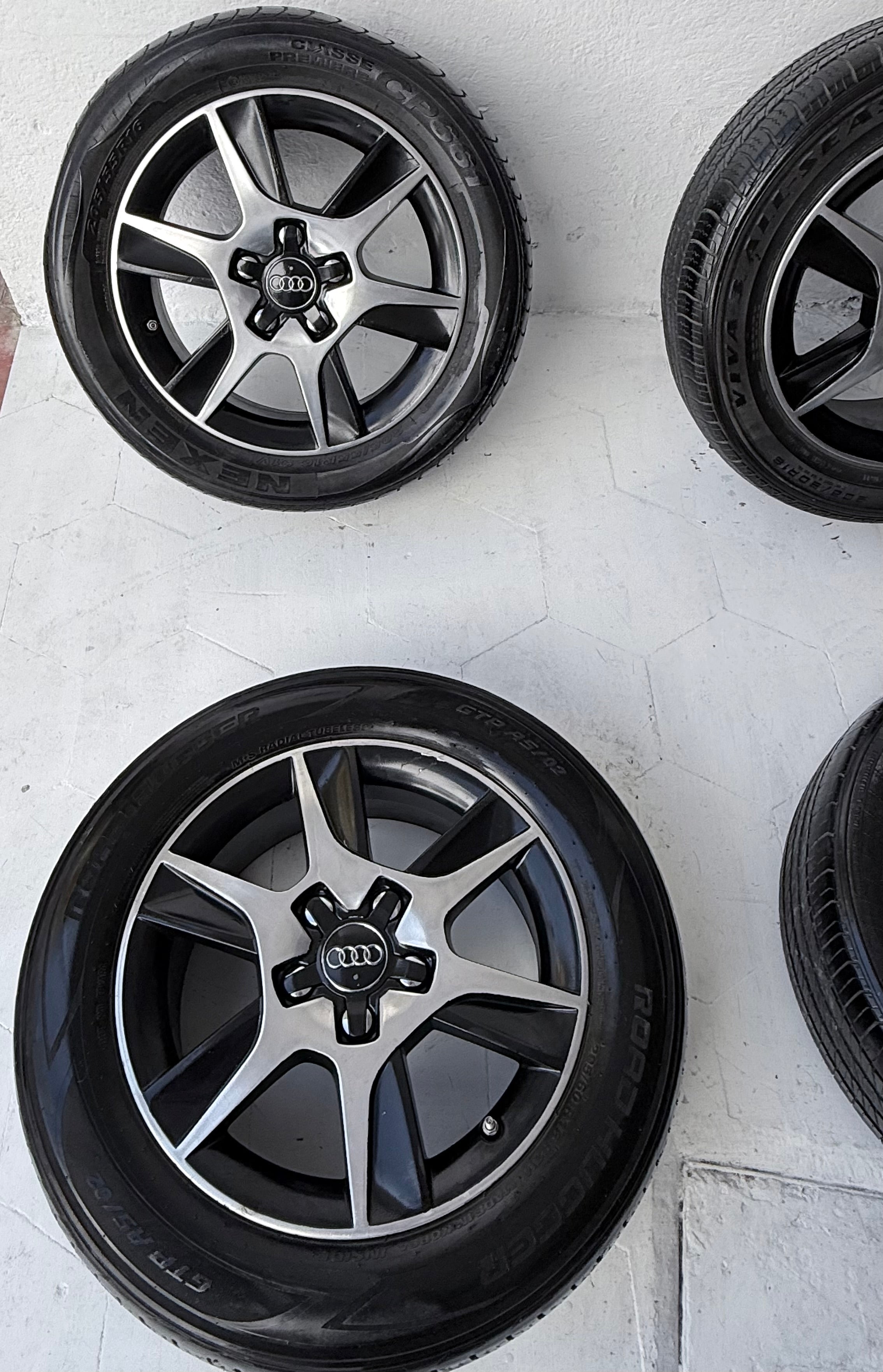 4 Rines con llantas 16” Audi A3 / Volkswagen Jetta MK7 y Bora – 5×112