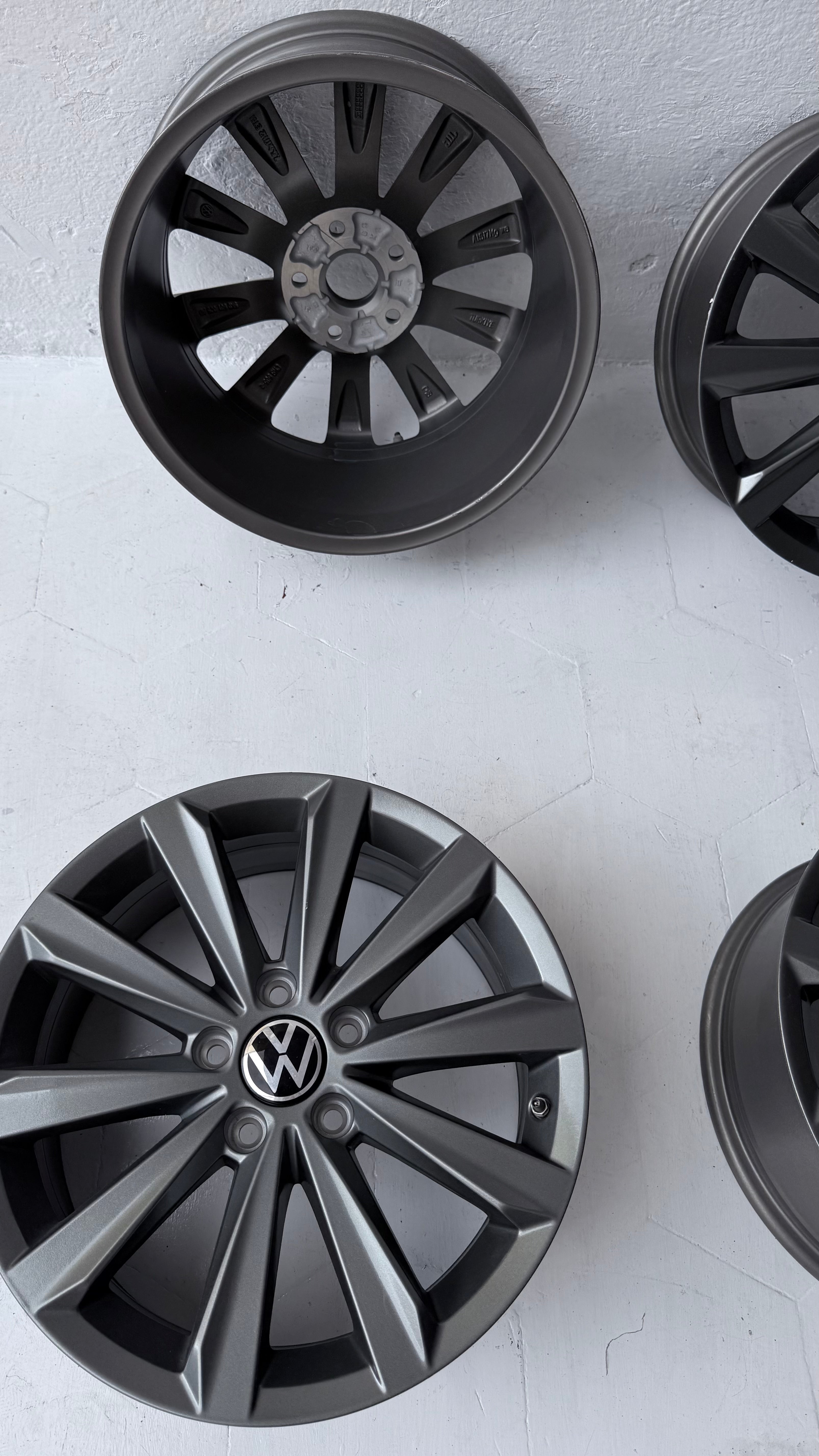 4 Rines 17” Volkswagen Taos, Tiguan, Golf, Jetta MK6, Jetta MK7, Bora, Passat y New Beetle – 5×112