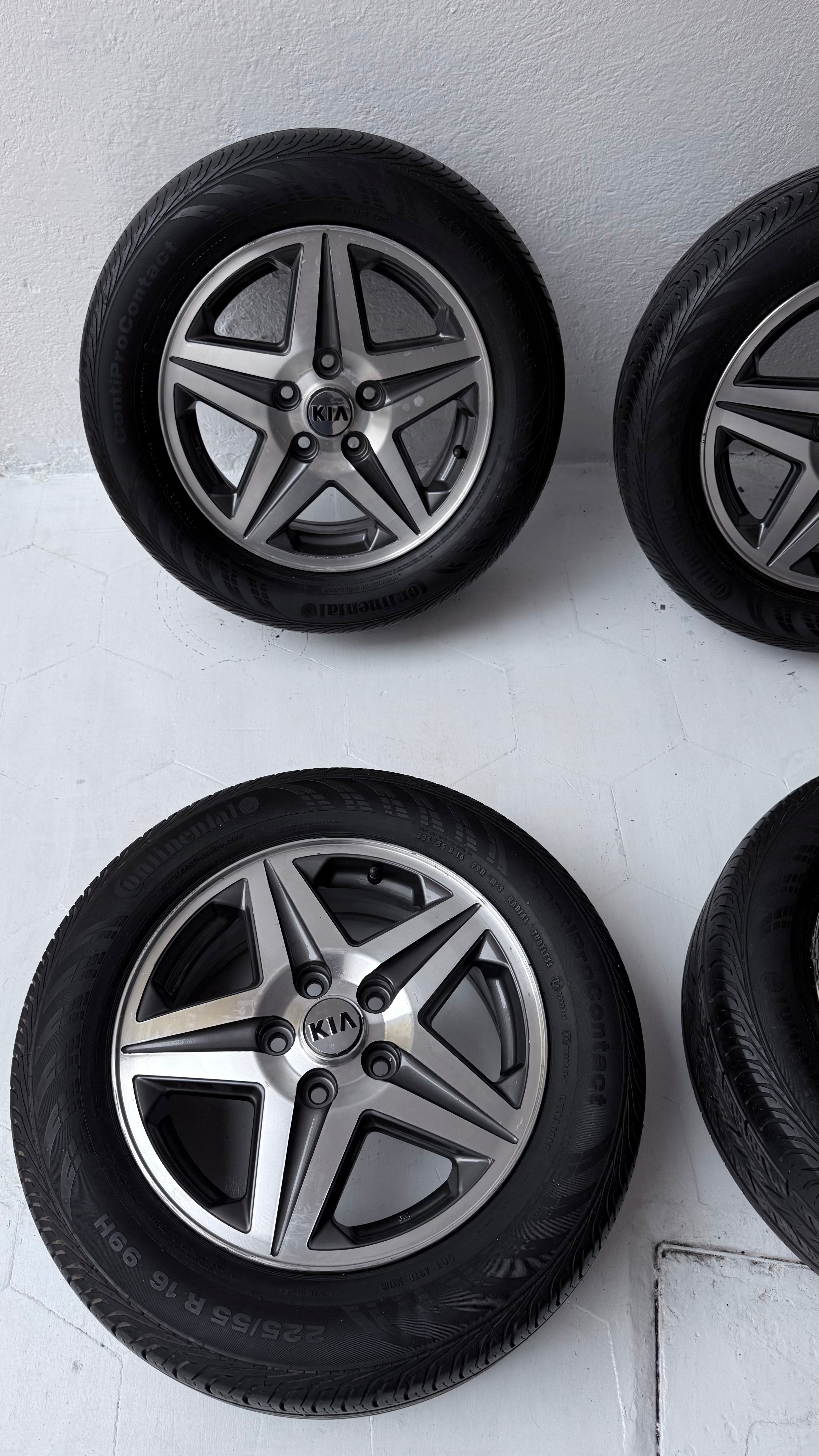 4 Rines con llantas 16” Kia Forte, Optima y Sportage – 5×114
