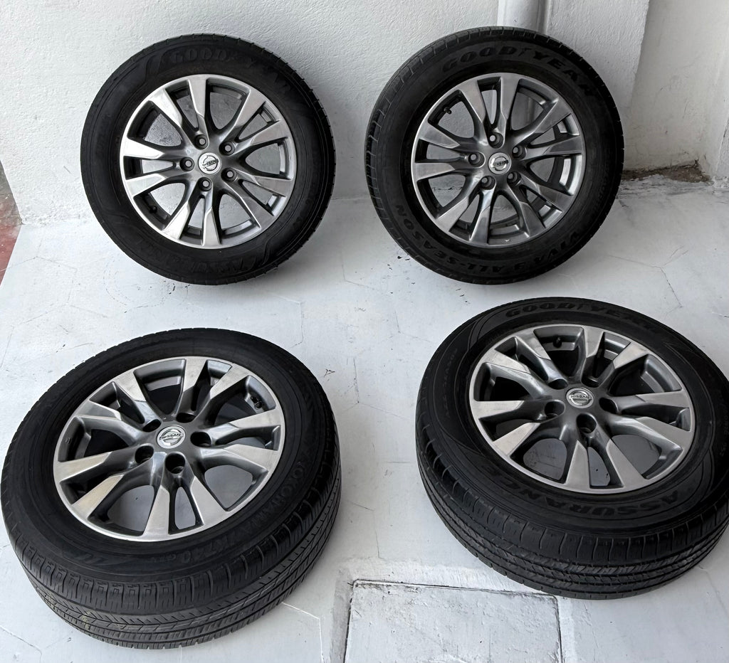 4 Rines con llantas 16” Nissan Sentra, X-Trail y Altima – 5×114