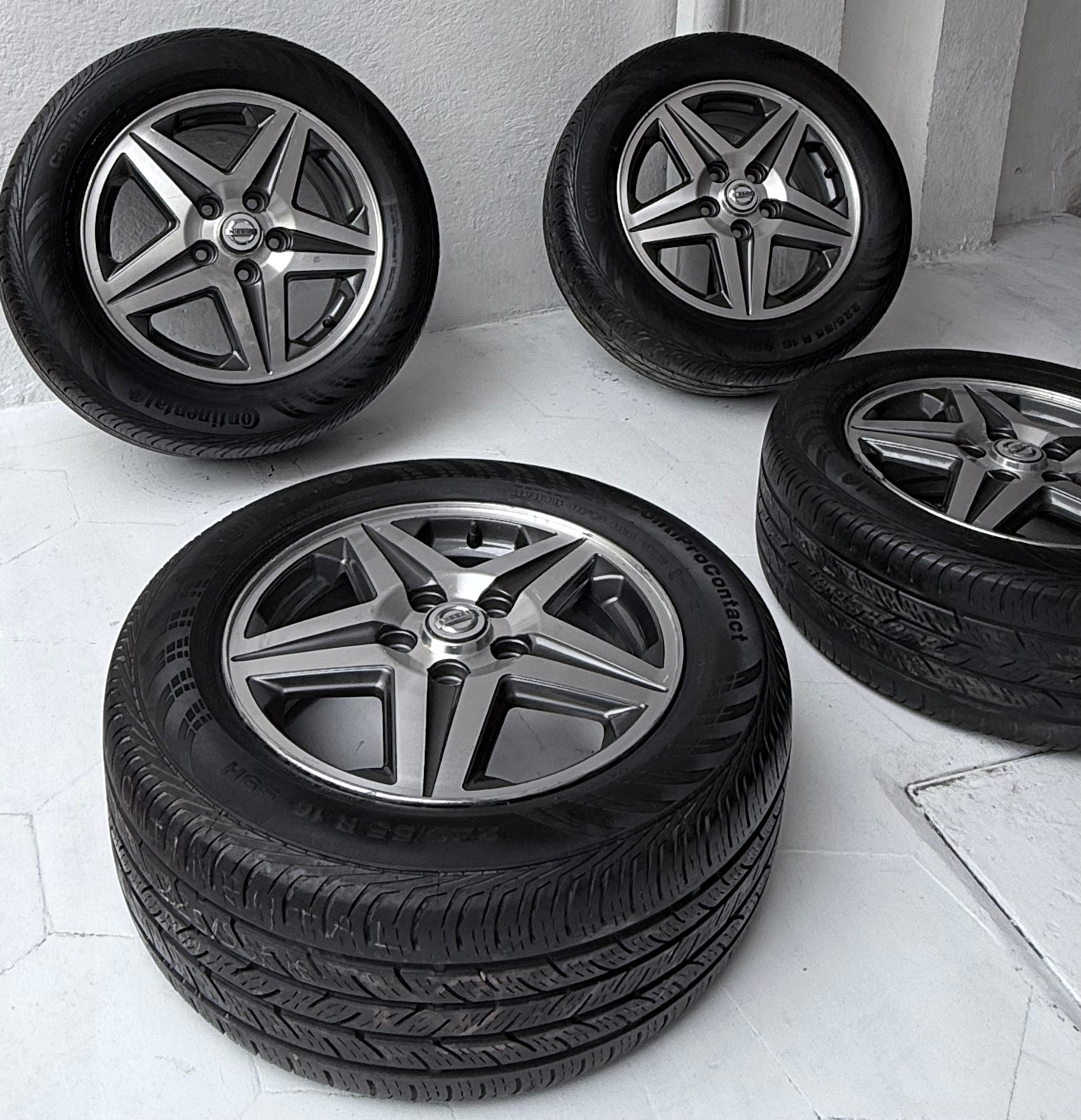 4 Rines con llantas 16” Nissan Sentra, X-Trail, Altima y Rogue – 5×114