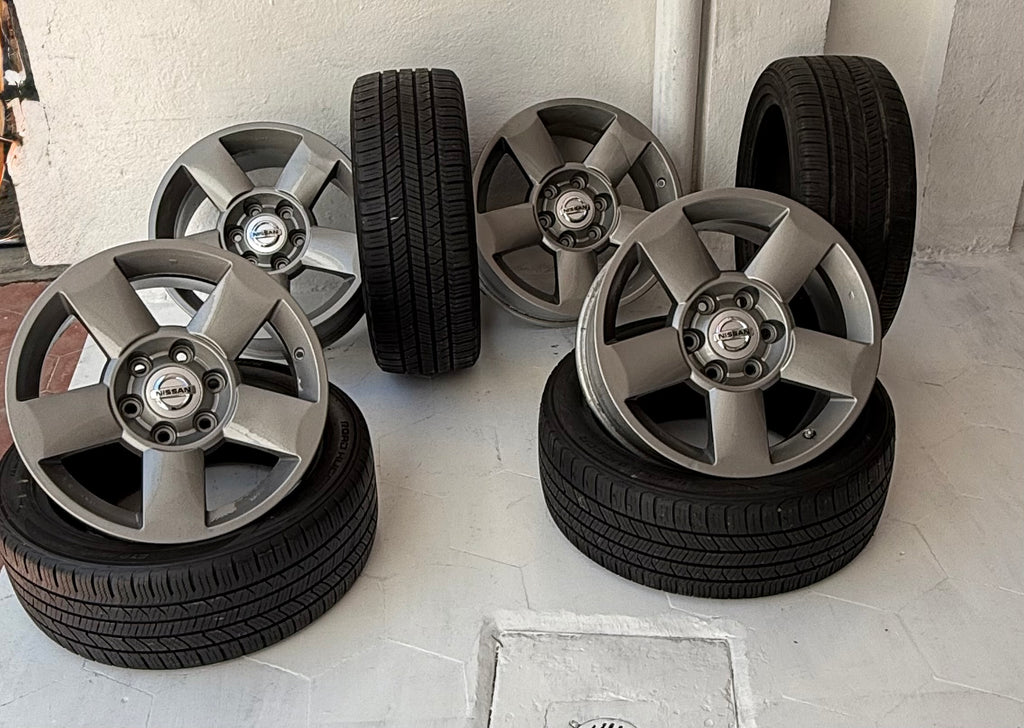 4 Rines y 4 Llantas 18” Nissan D21 Estacas 6x139