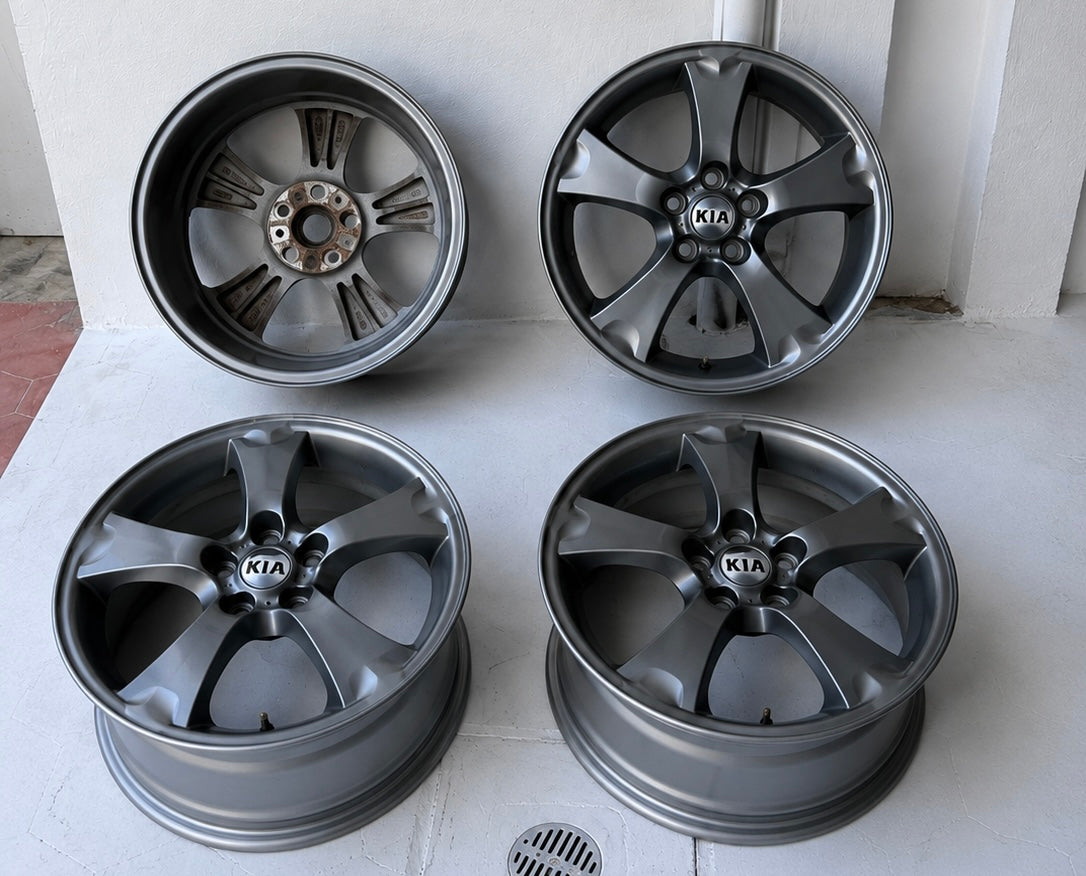 4 Rines 17” Kia Forte, Optima, Sportage y Hyundai Tucson, Santa Fe – 5×114