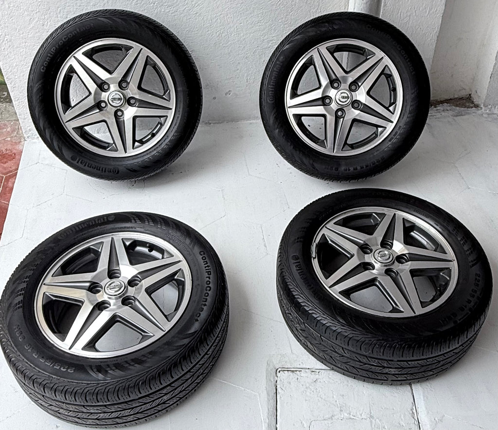 4 Rines con llantas 16” Nissan Sentra, X-Trail, Altima y Rogue – 5×114