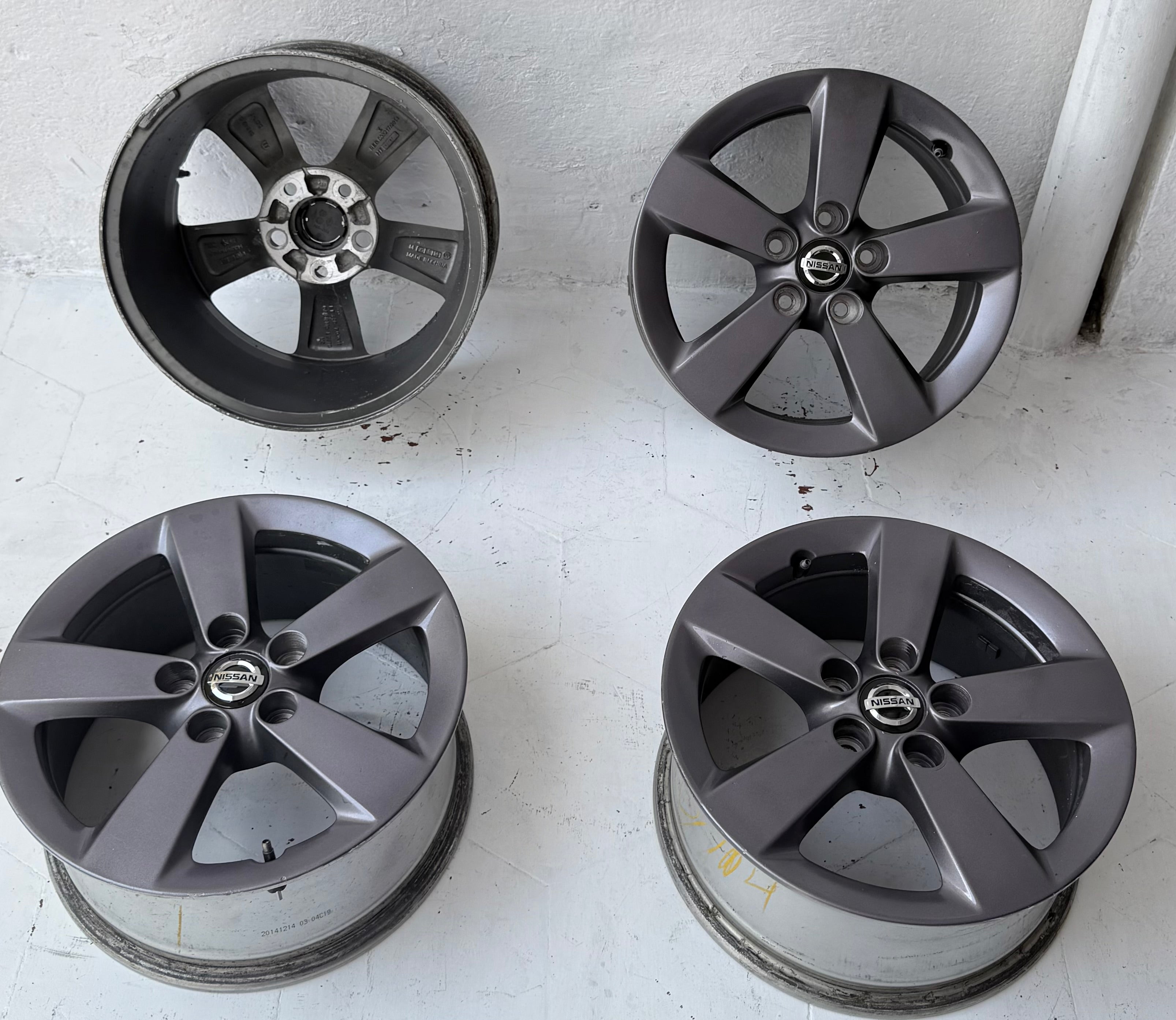 4 Rines 16” Nissan Sentra, Altima y X-Trail – 5×114
