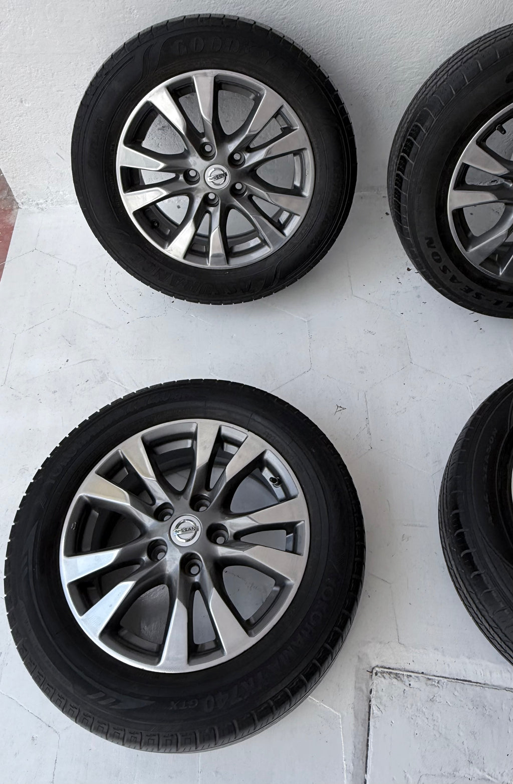 4 Rines con llantas 16” Nissan Sentra, X-Trail y Altima – 5×114