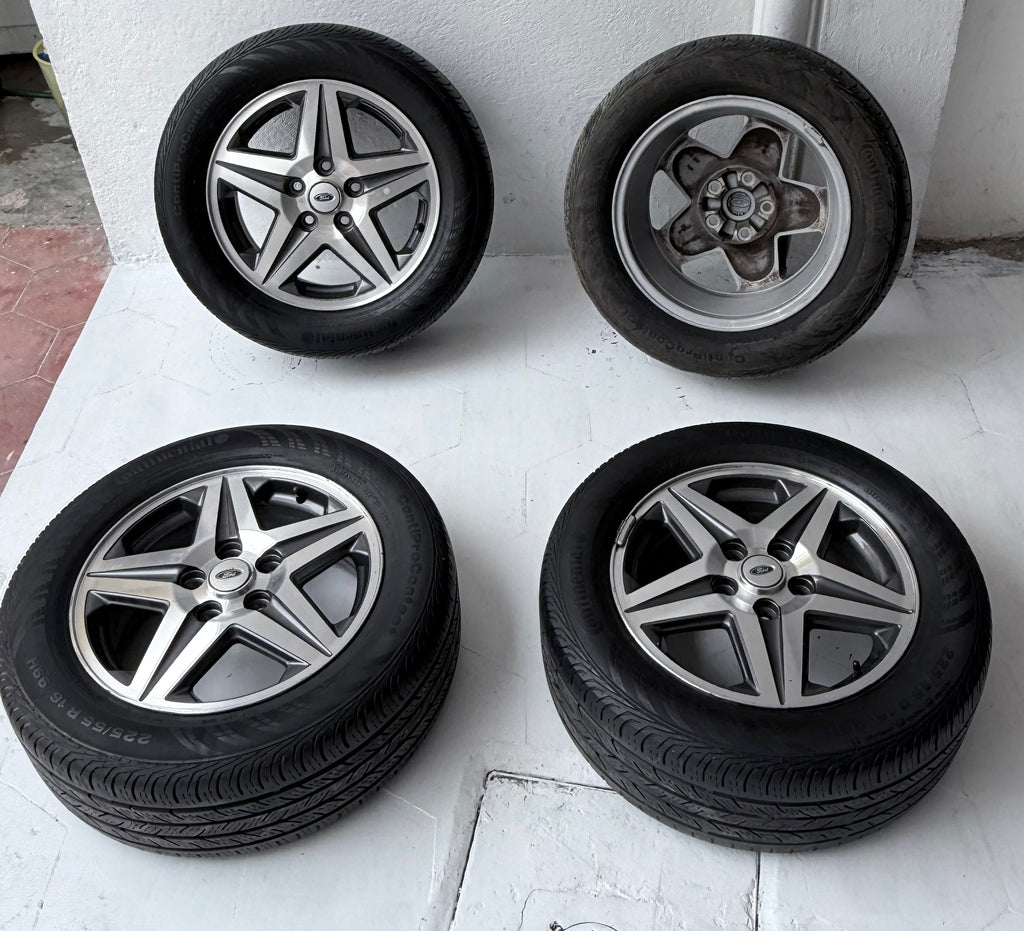 4 Rines con llantas 16” Ford Mustang, Ranger y Explorer – 5×114