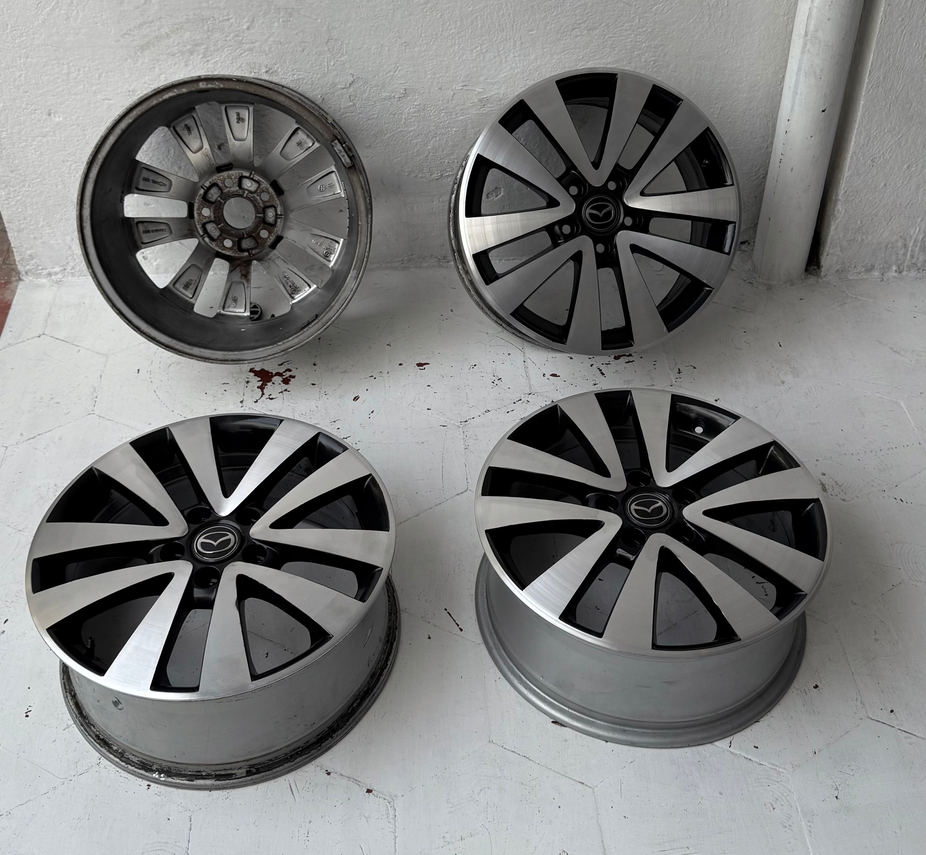 4 Rines 17” Mazda – 5×114