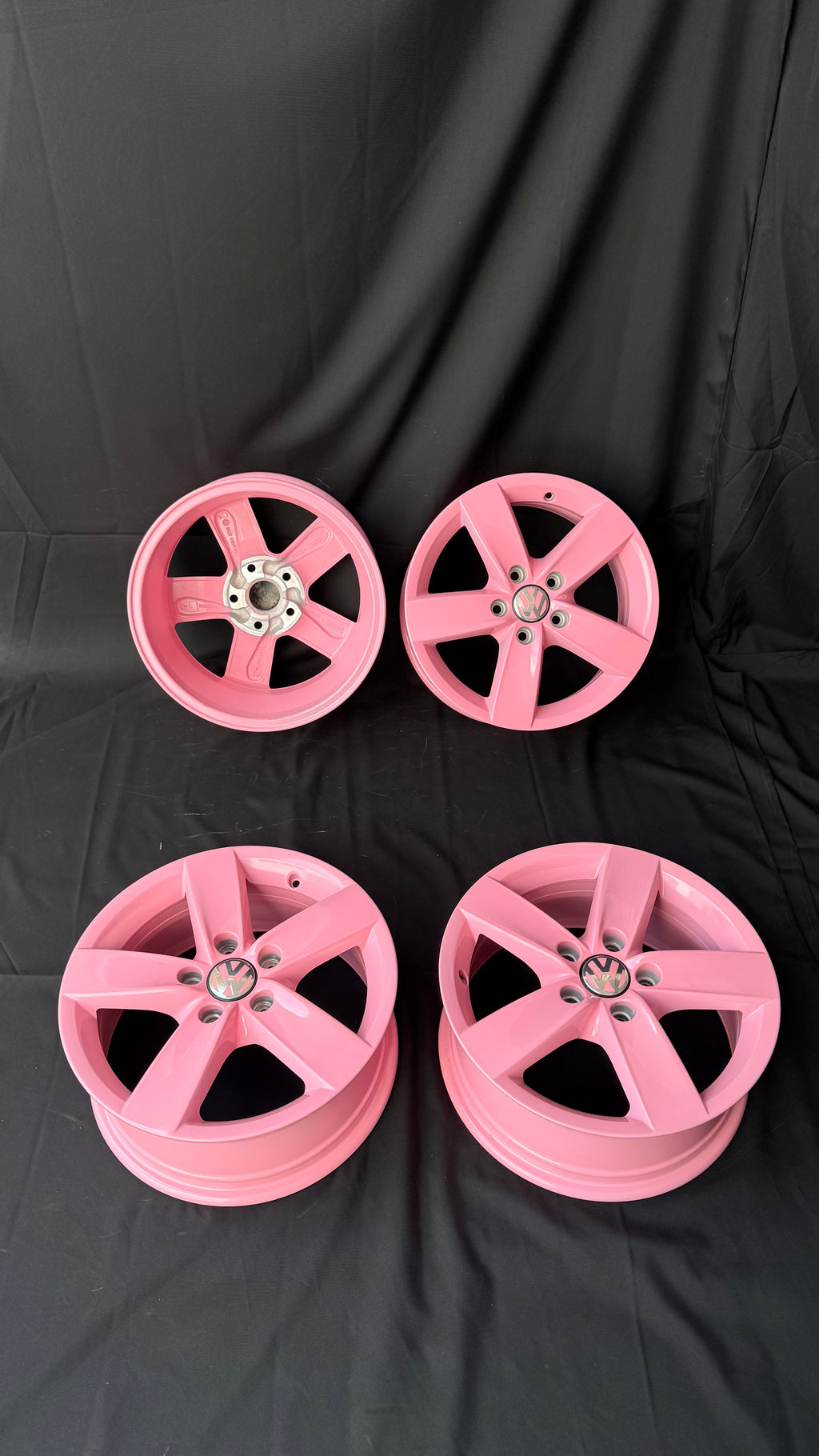 4 Rines 16” Edición Barbie Volkswagen New Beetle Nuevos y Originales