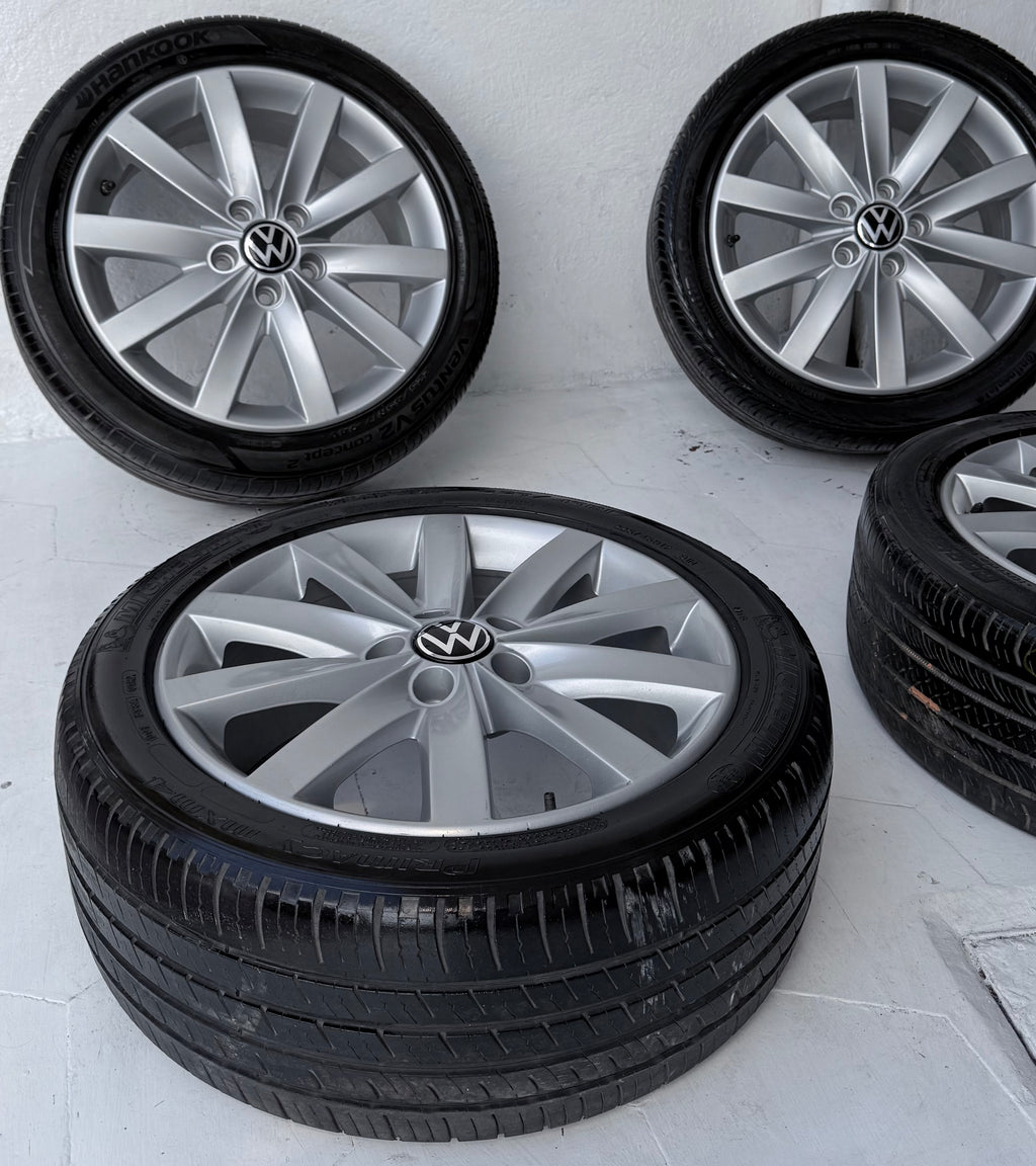 4 Rines con llantas 17” Volkswagen Jetta MK6, MK7, Golf, Bora, Tiguan y Taos – 5×112