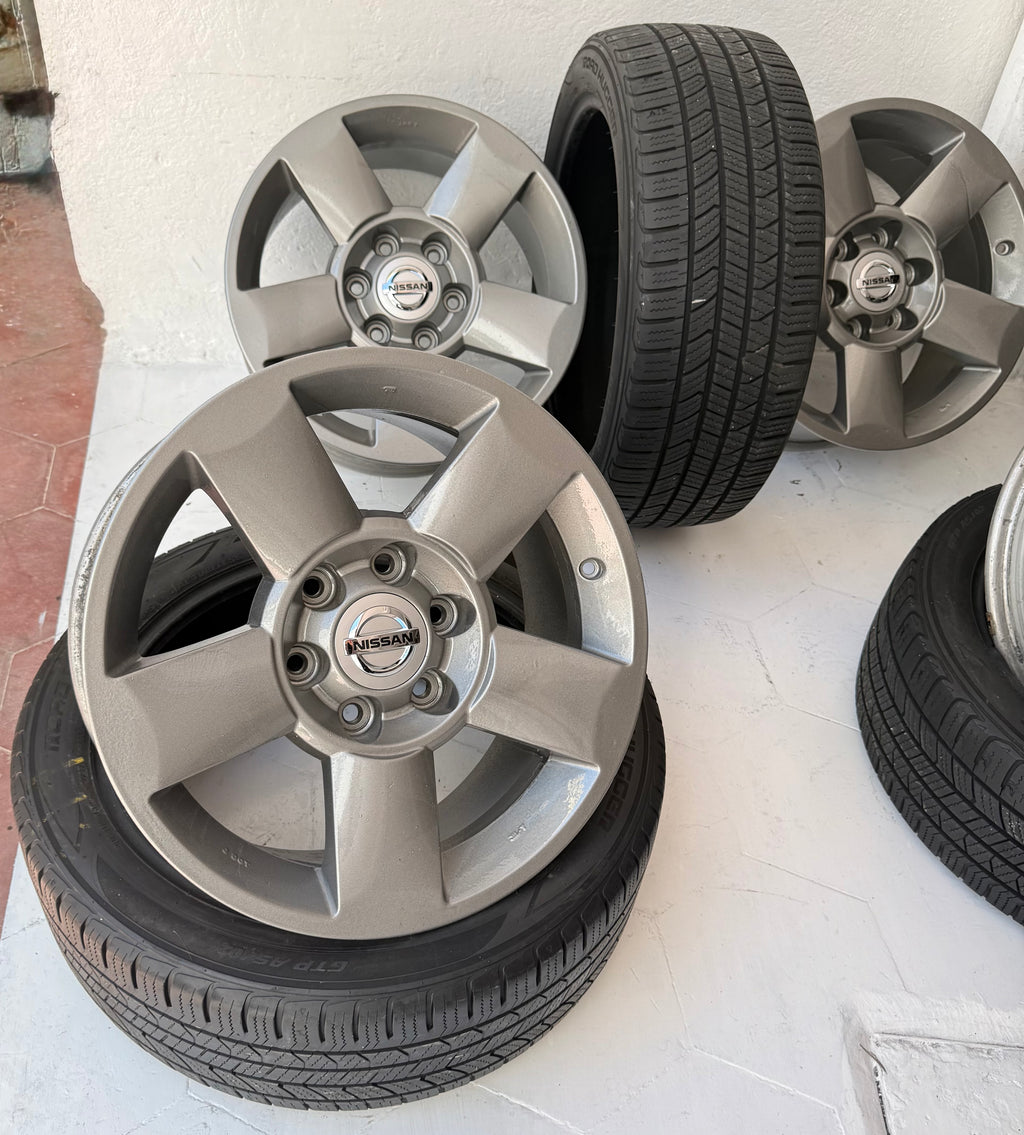 4 Rines y 4 Llantas 18” Nissan D21 Estacas 6x139