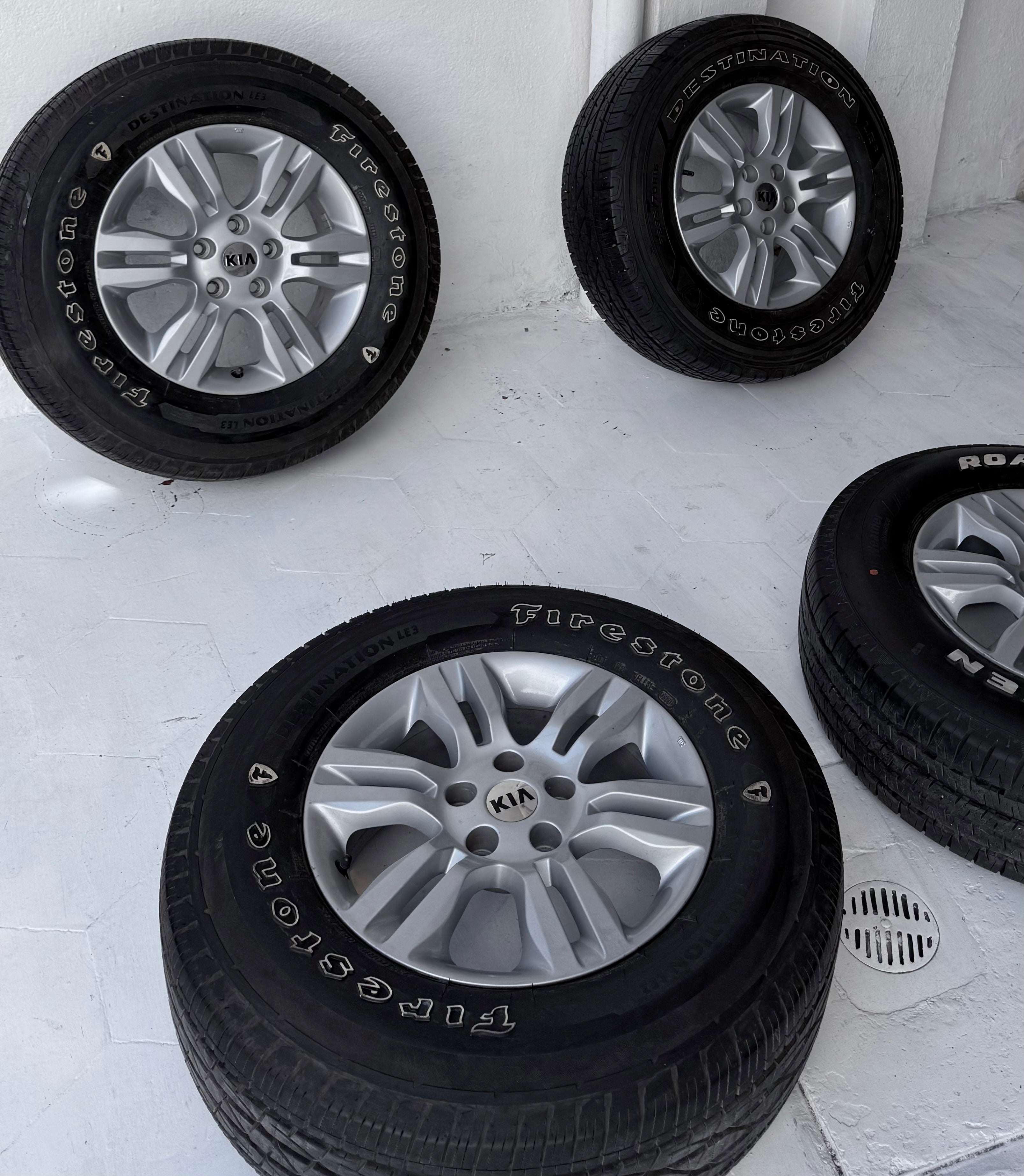 4 Rines con llantas 16” Kia Seltos y Sportage, Hyundai Tucson y Creta – 5×114