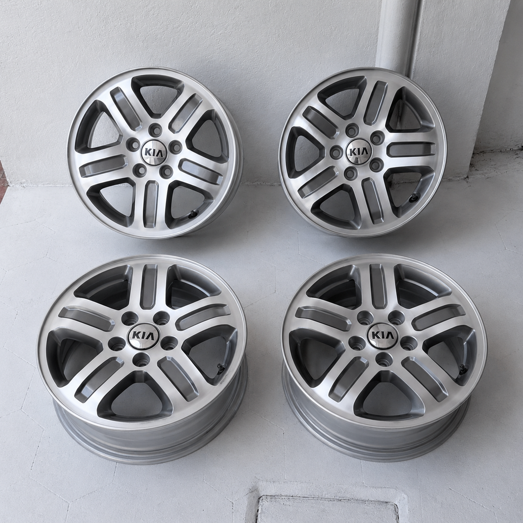 4 Rines 16” Kia Seltos, Sportage y Sorento / Hyundai Tucson, Creta, Santa Fe y Palisade – 5×114