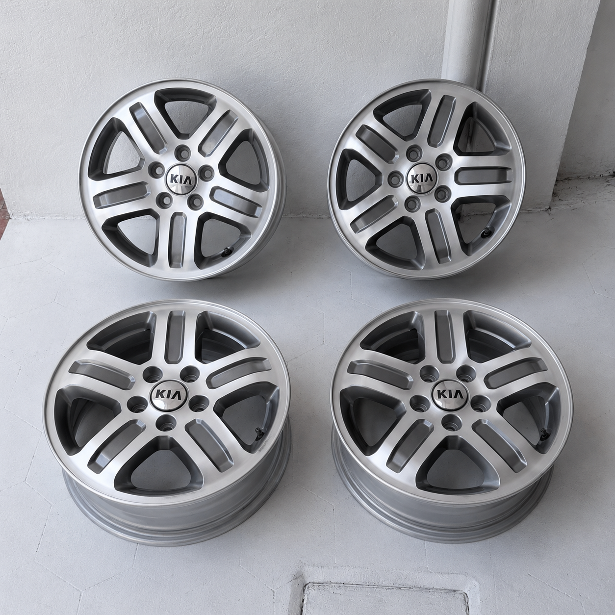 4 Rines 16” Kia Seltos, Sportage y Sorento / Hyundai Tucson, Creta, Santa Fe y Palisade – 5×114