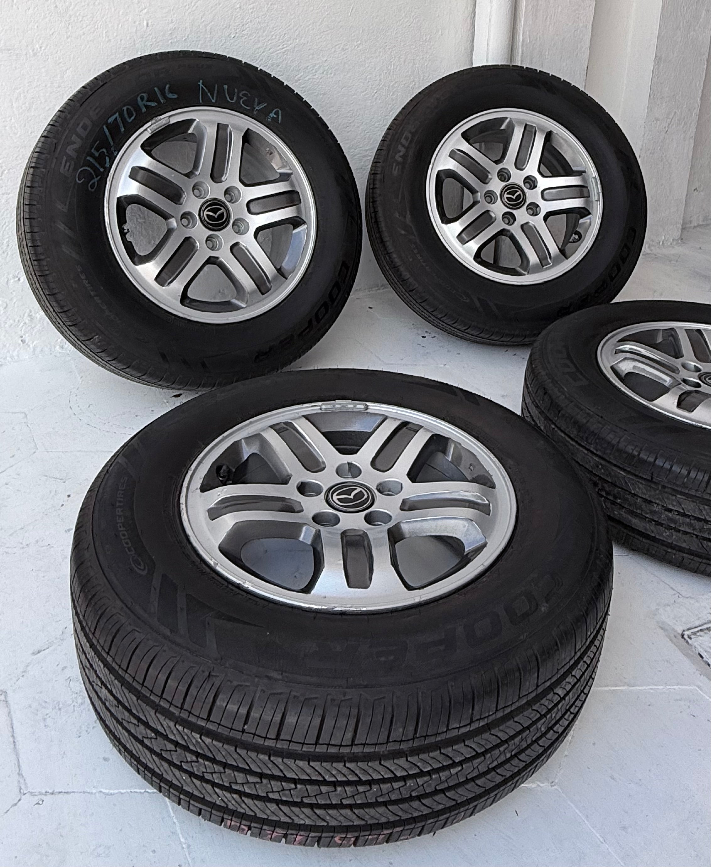 4 Rines con llantas 16” Mazda CX-3, CX-5, CX-7, CX-30 y CX-50 – 5×114
