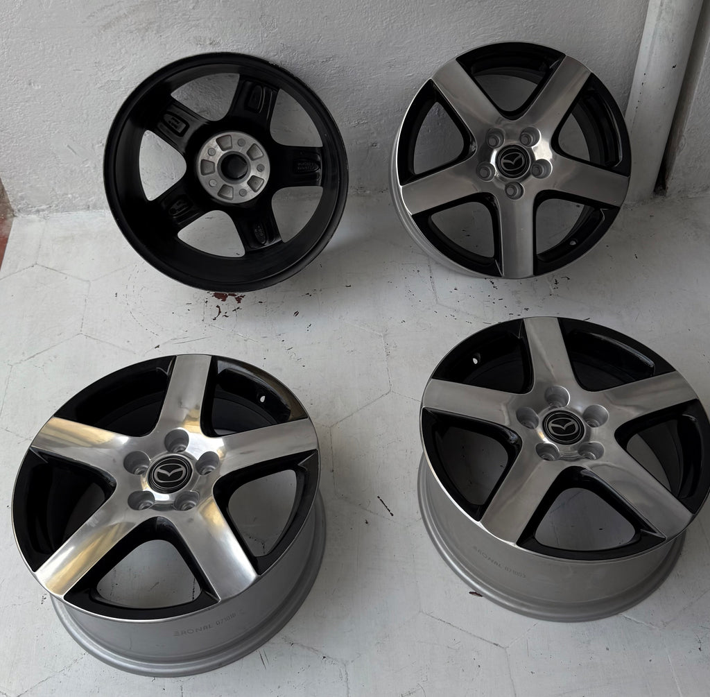 4 Rines 17” Ronal para Mazda 3, Mazda 6, CX-3, CX-5, CX-7, CX-30 y CX-50 – 5×114