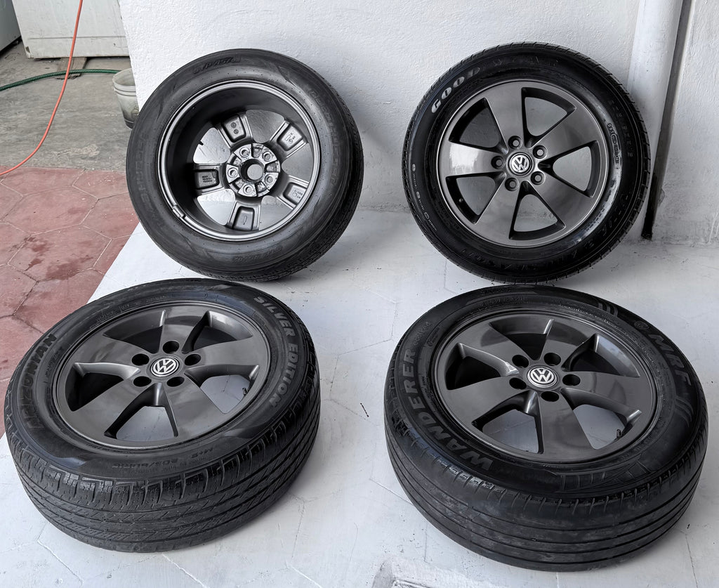 4 Rines con llantas 16” Volkswagen Jetta MK6, Bora y Passat – 5×112