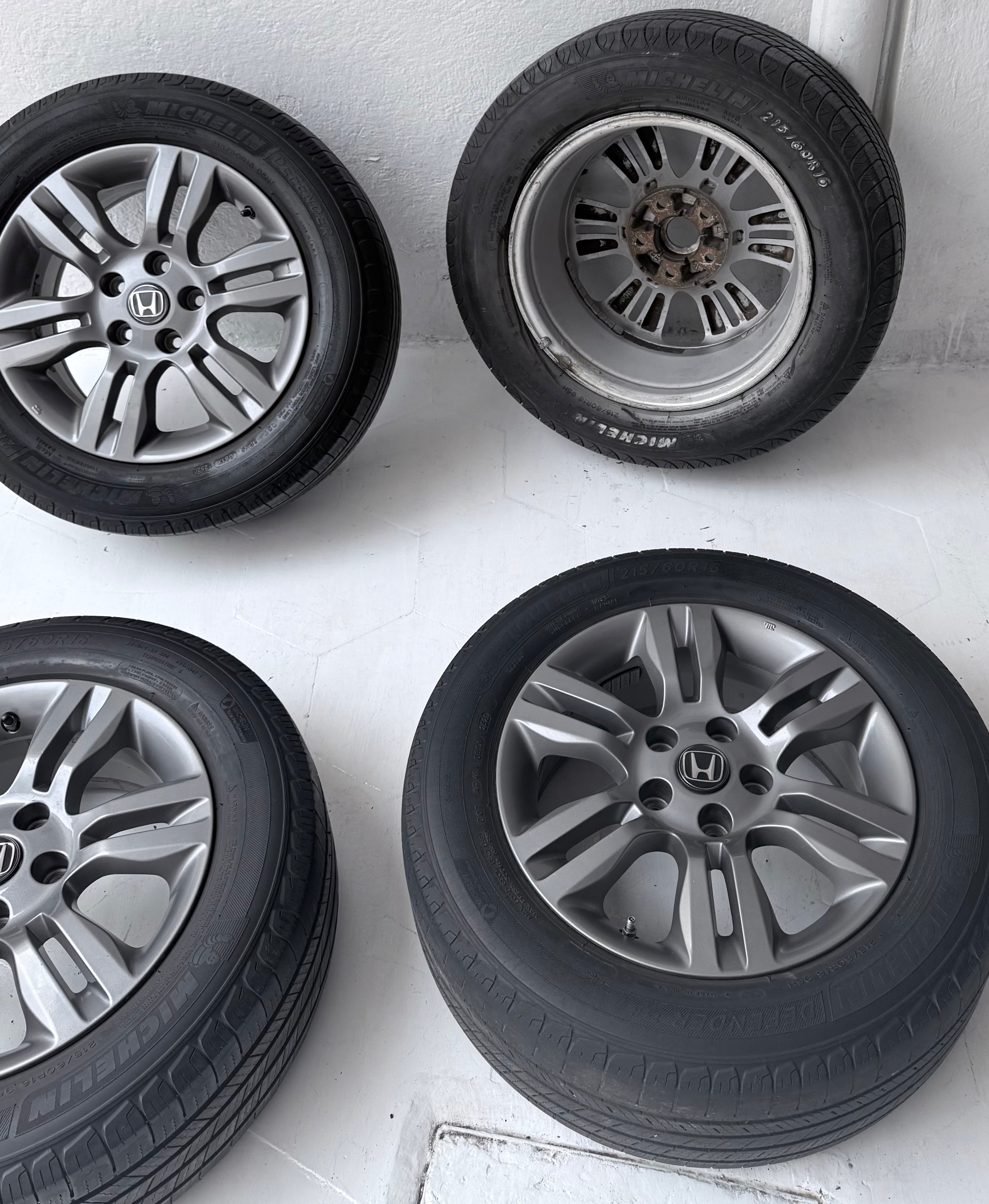 4 Rines con llantas 16” Honda CR-V, HR-V, Civic y Accord – 5×114