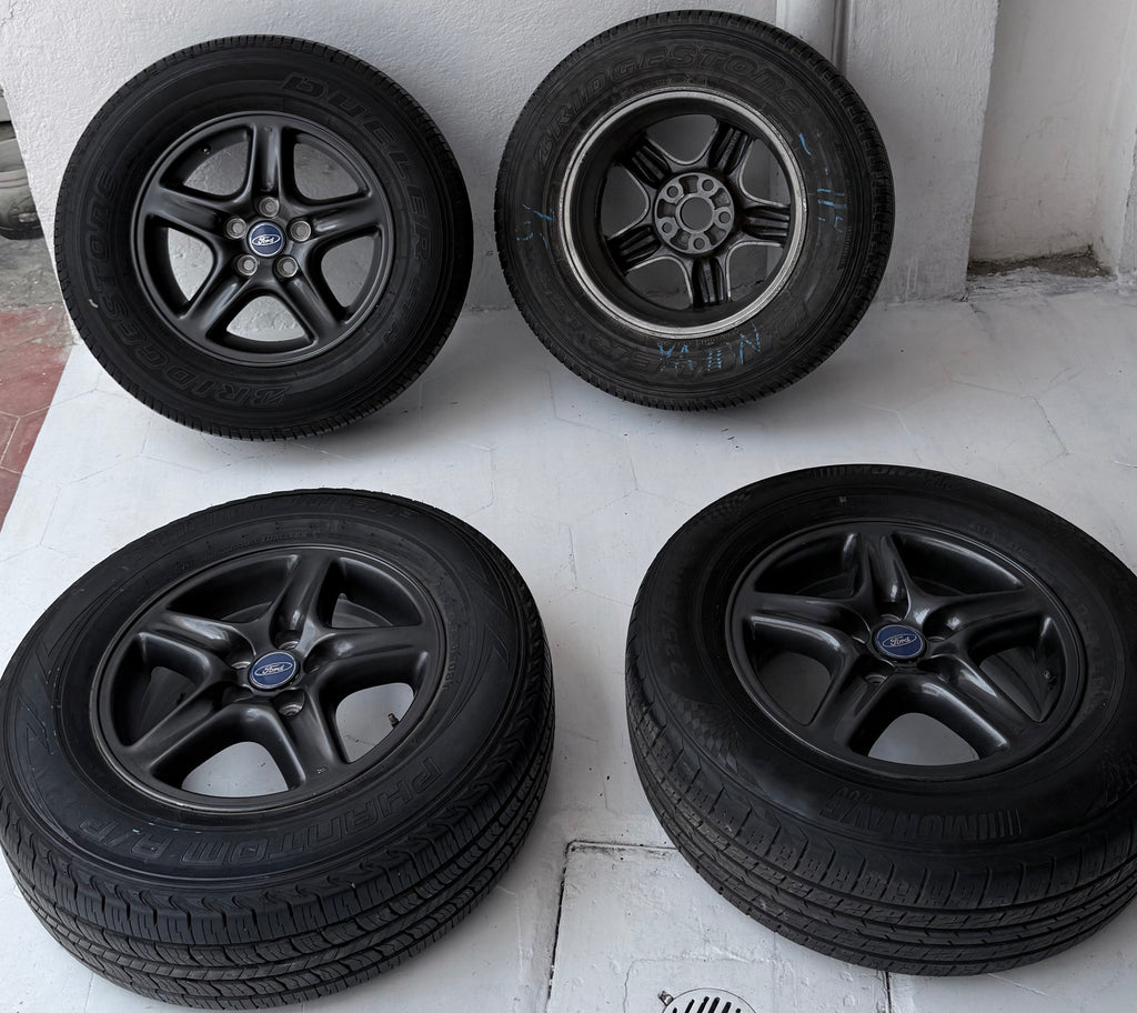 4 Rines con llantas 16” Ford Explorer, Ranger y Mustang – 5×114