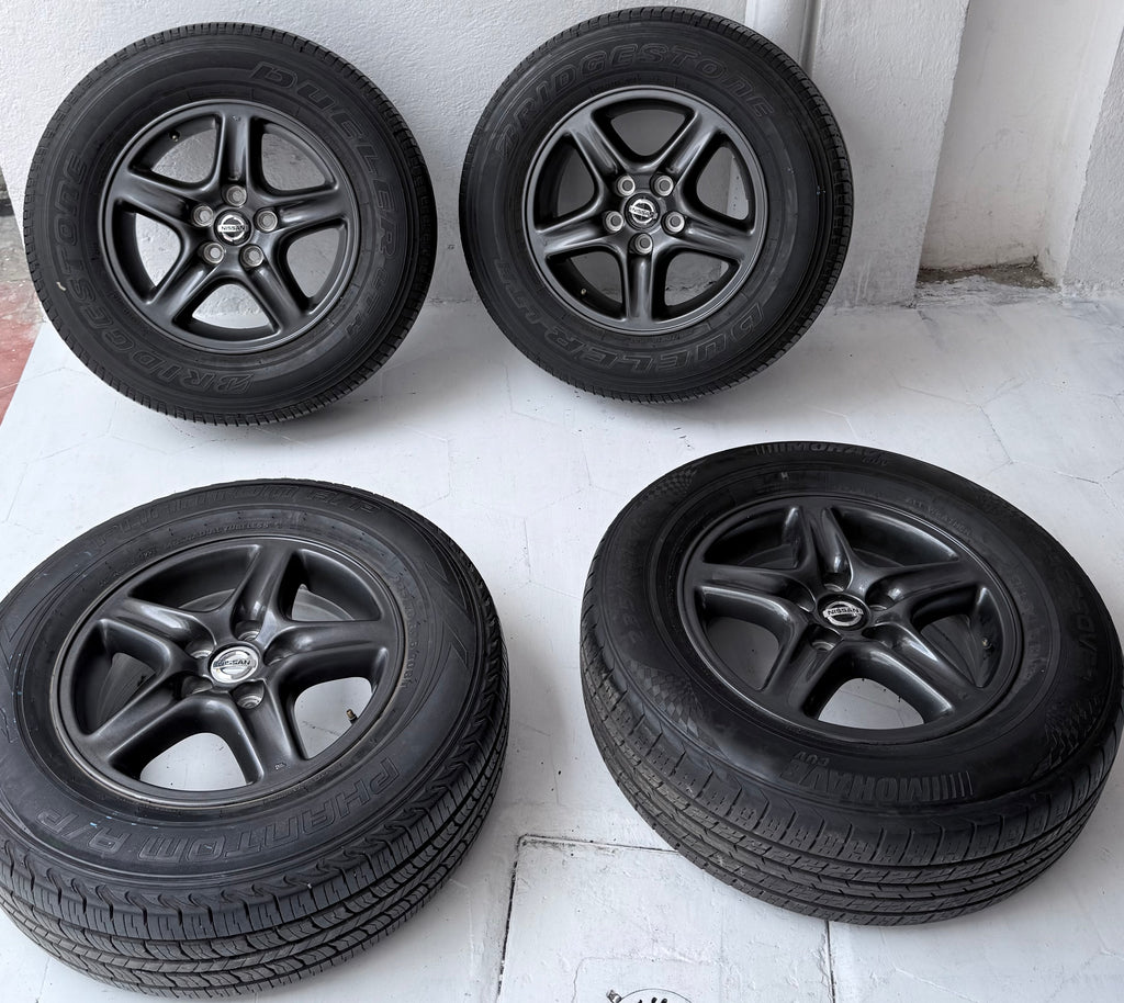 4 Rines con llantas 16” Nissan Rogue, X-Trail, Kicks y Altima – 5×114
