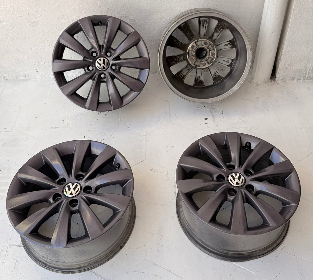 4 Rines 16” Volkswagen Tiguan Jetta Golf MK6 MK7 Bora Seminuevos Originales 5x112