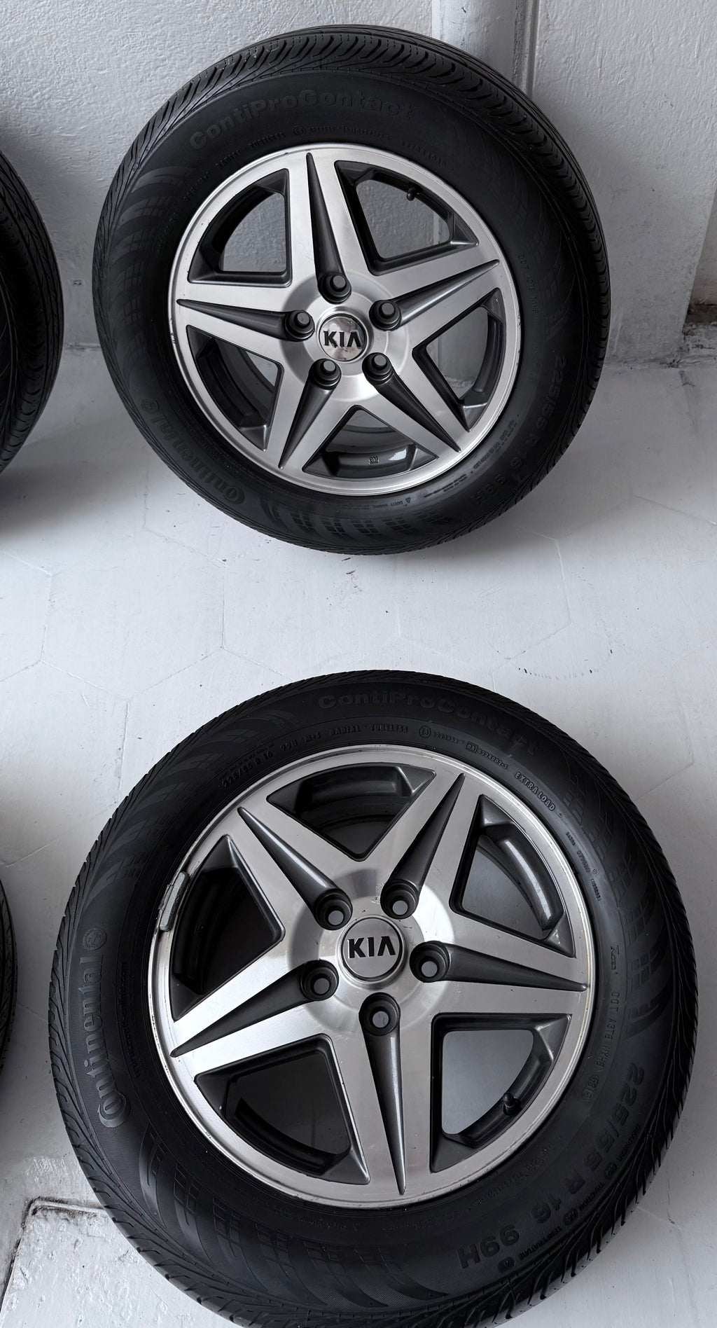 4 Rines con llantas 16” Kia Forte, Optima y Sportage – 5×114