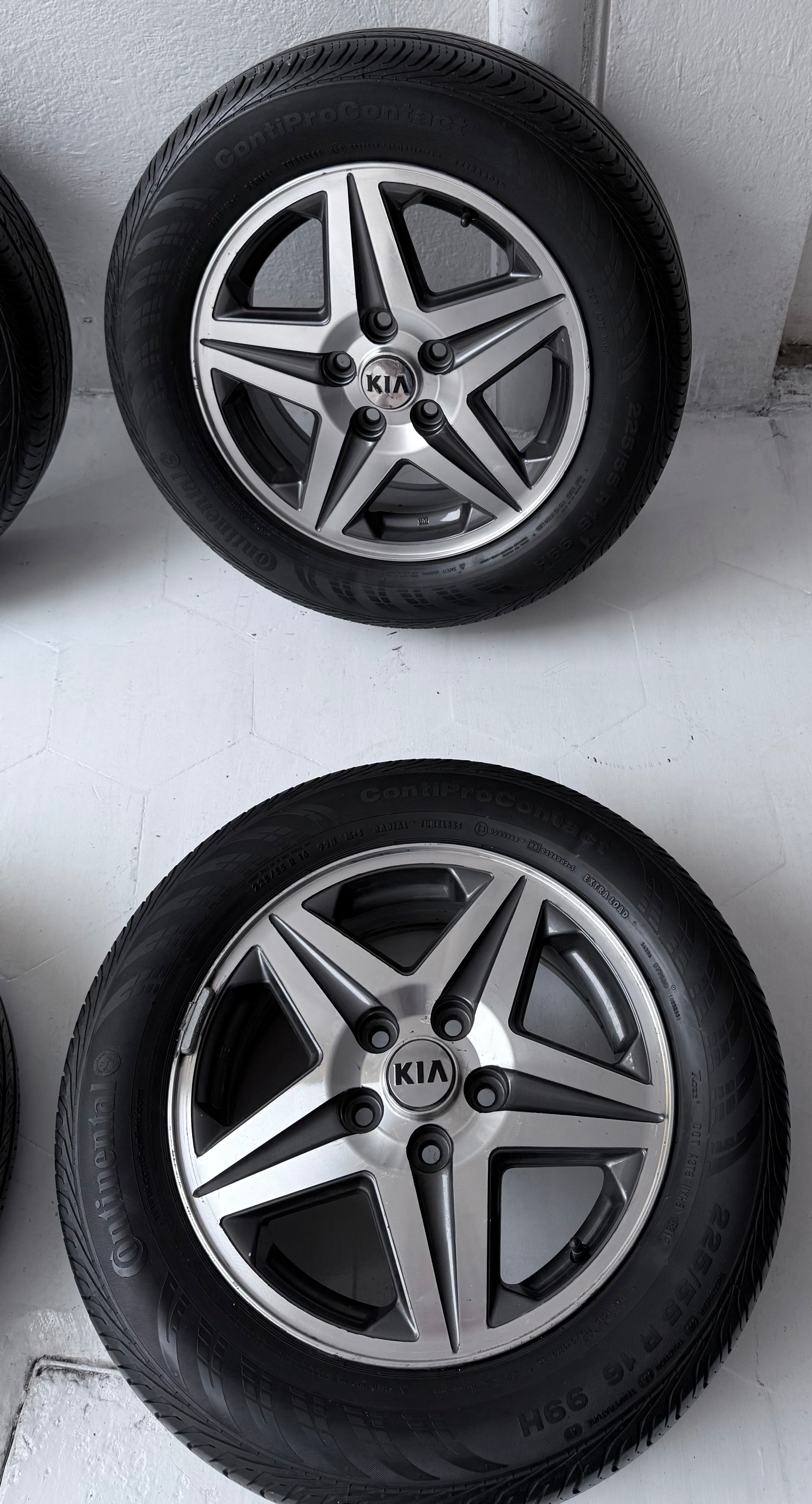 4 Rines con llantas 16” Kia Forte, Optima y Sportage – 5×114