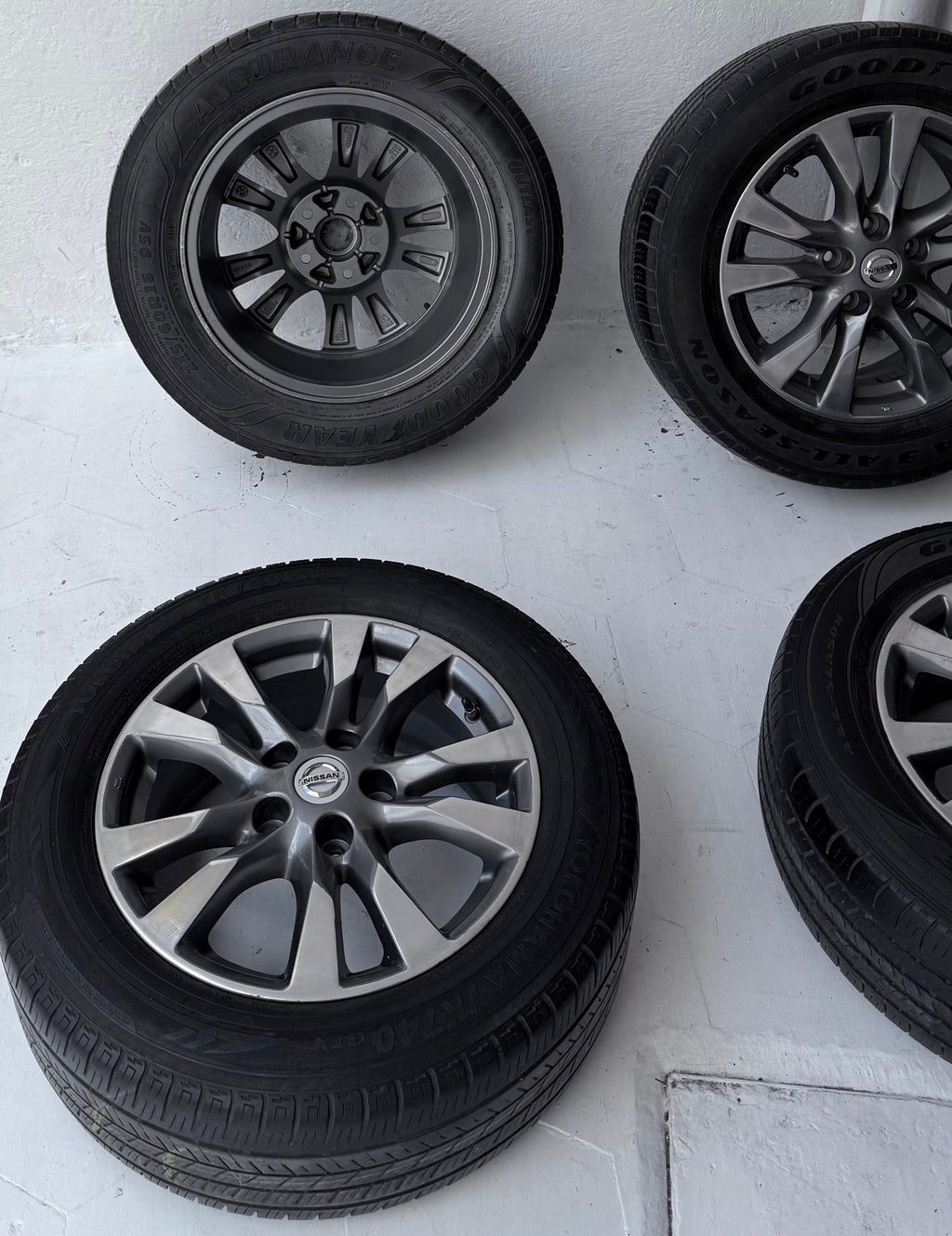 4 Rines con llantas 16” Nissan Sentra, X-Trail y Altima – 5×114