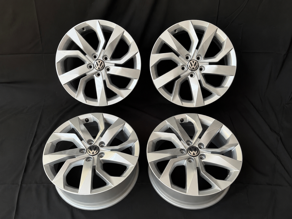 4 Rines 18” Volkswagen Tiguan Taos Golf Jetta MK6 MK7 Passat New Beetle Originales Seminuevos 5x112