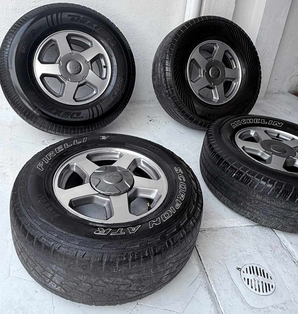 4 Rines con llantas 16” Chevrolet Silverado, Suburban y Cheyenne – 6×139