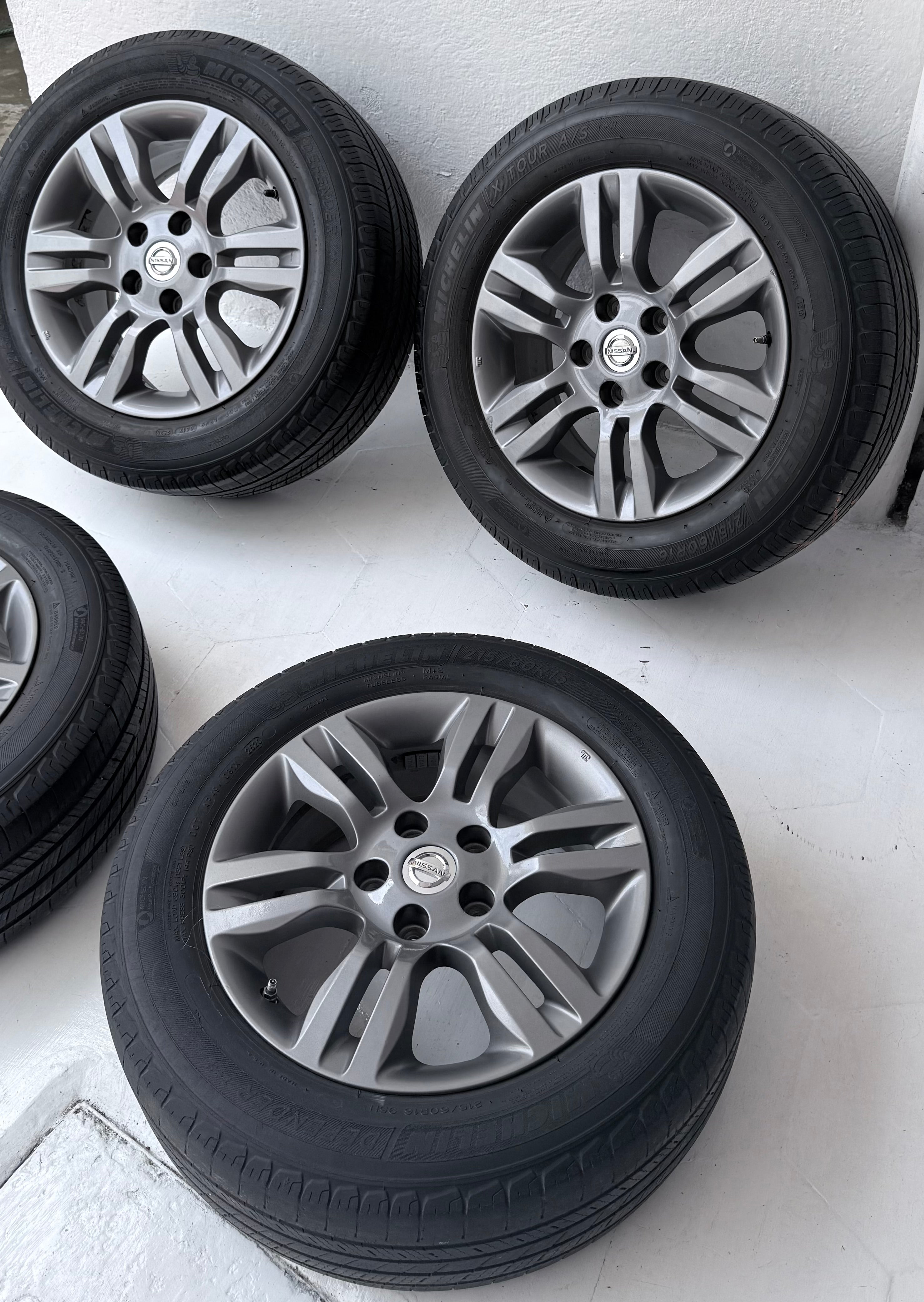 4 Rines con llantas 16” Nissan Altima, X-Trail y Sentra – 5×114