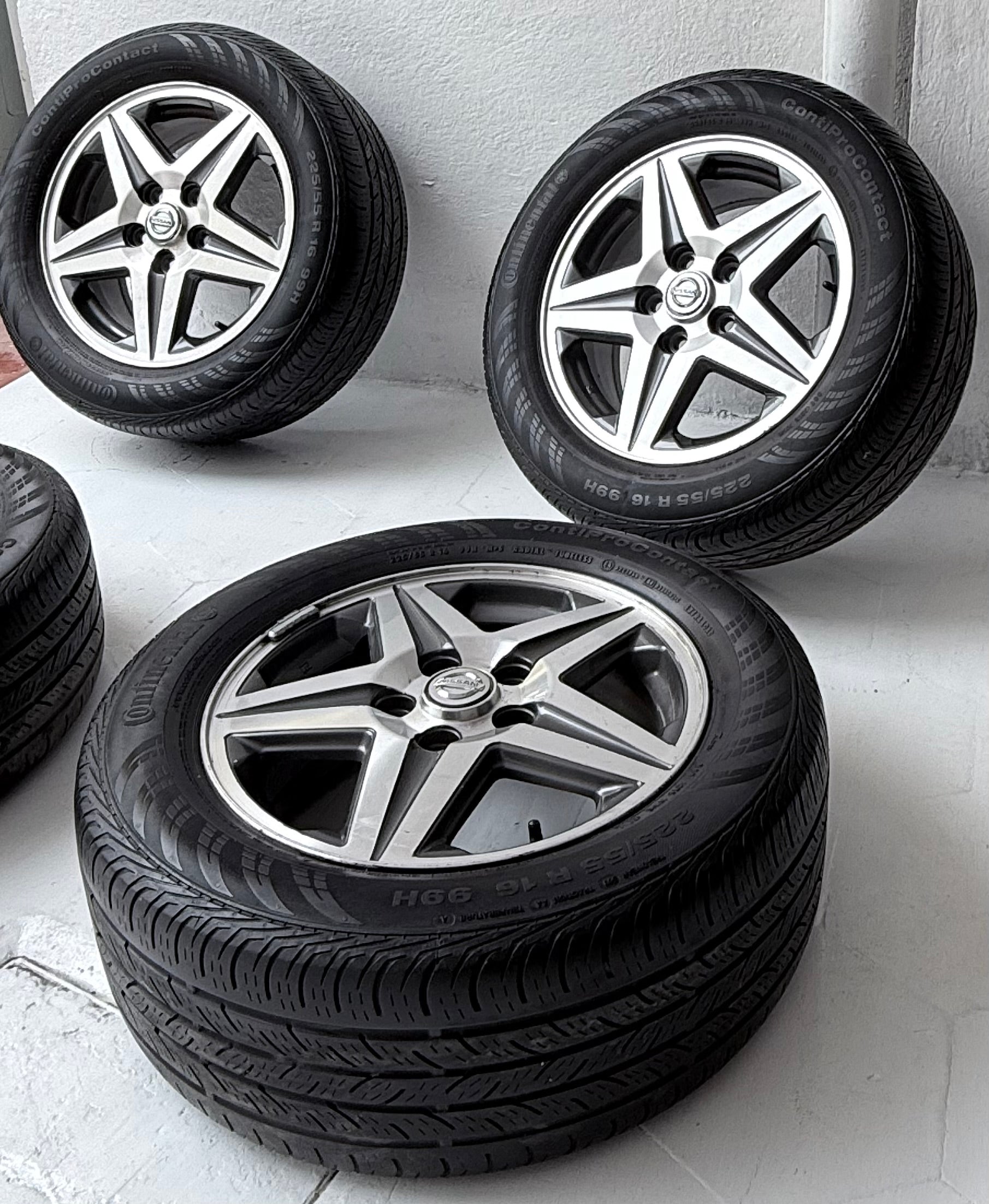 4 Rines con llantas 16” Nissan Sentra, X-Trail, Altima y Rogue – 5×114