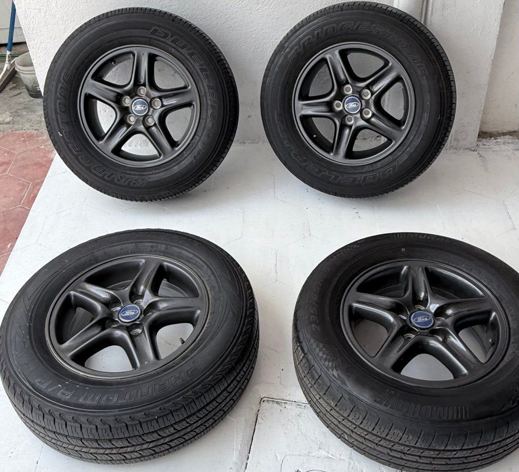 4 Rines con llantas 16” Ford Explorer, Ranger y Mustang – 5×114