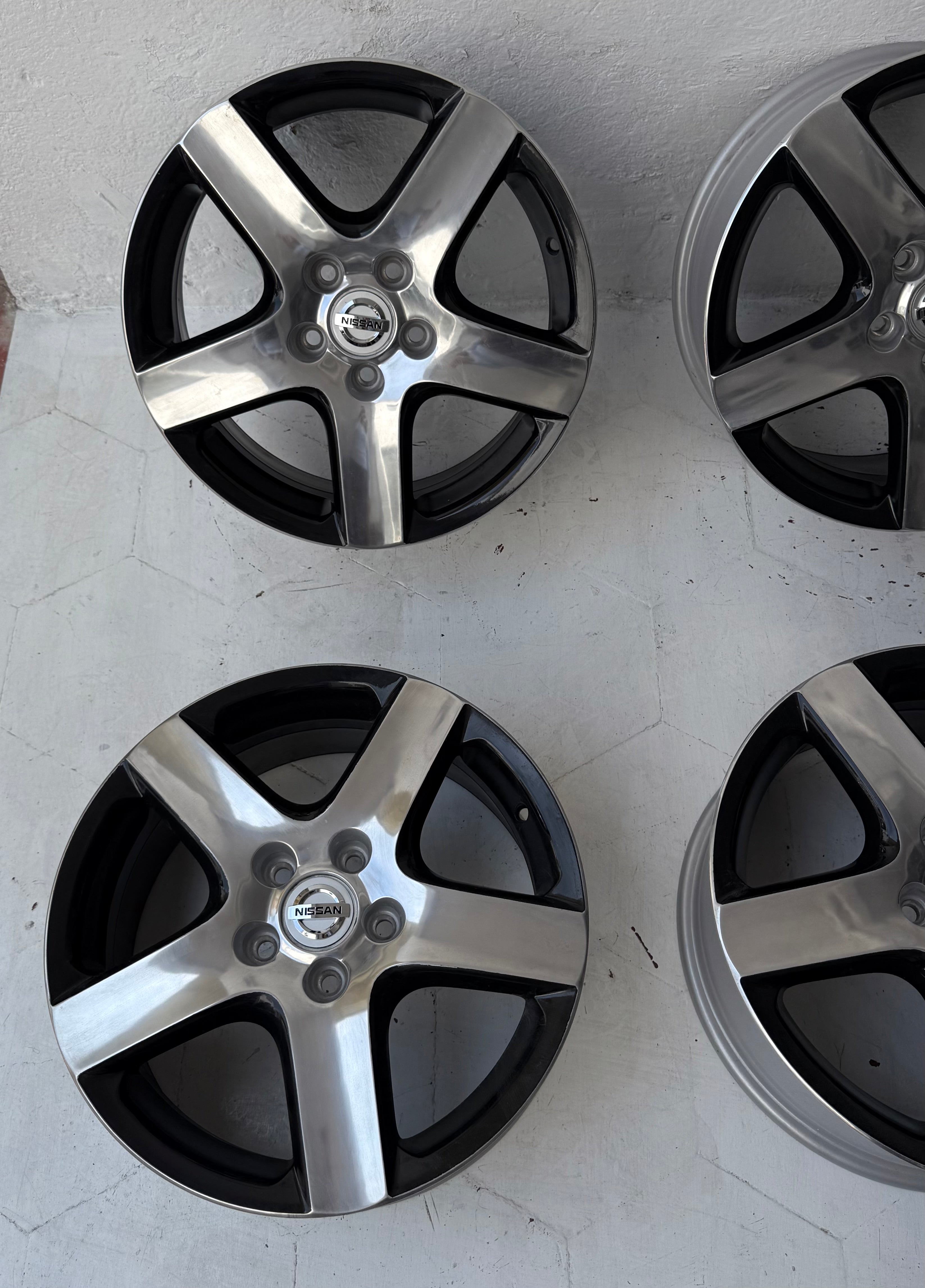 4 Rines 17” Ronal para Nissan Sentra, Altima, X-Trail y Rogue – 5×114