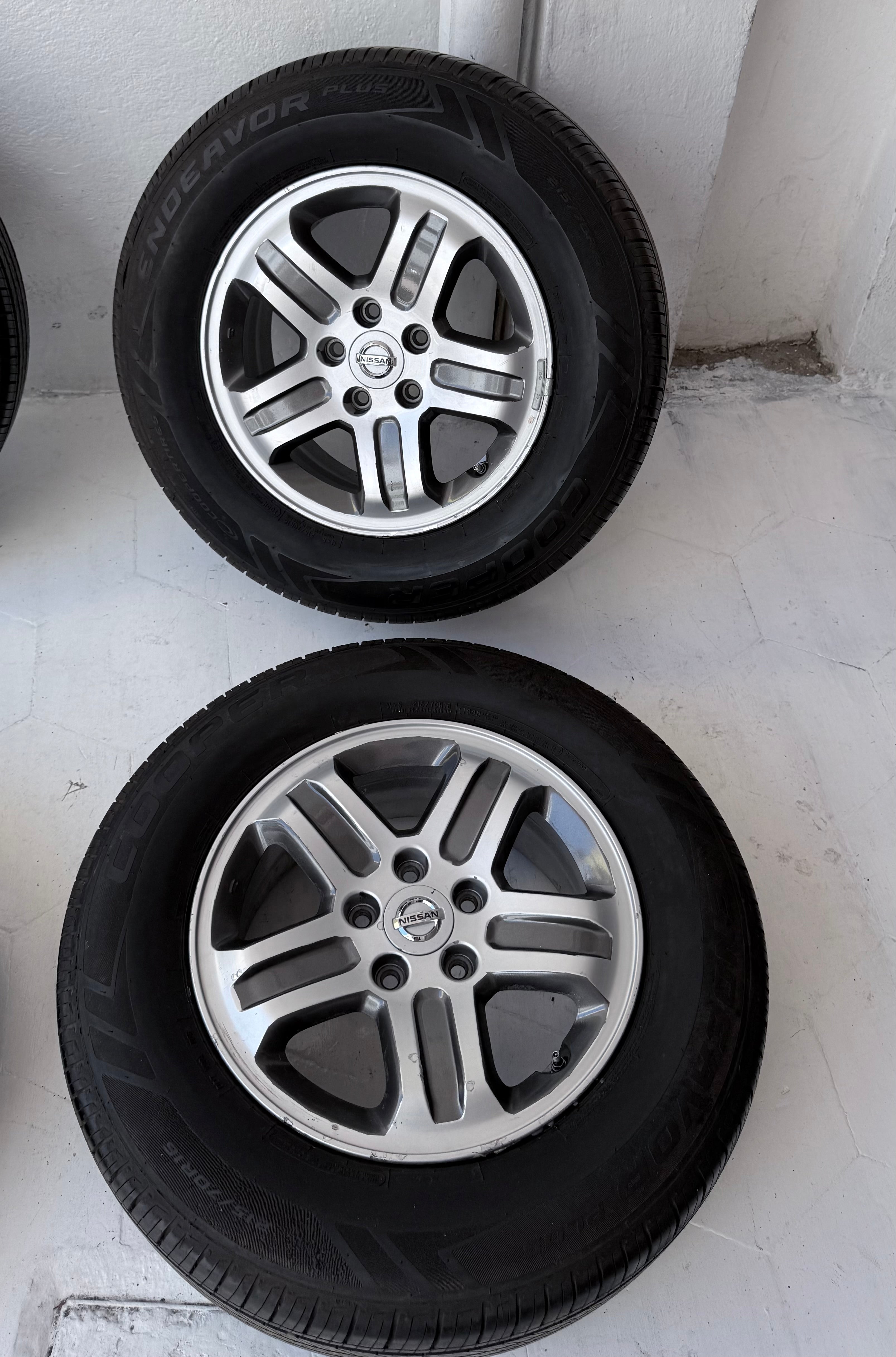 4 Rines con llantas 16” Nissan X-Trail, Rogue, Juke y Altima – 5×114