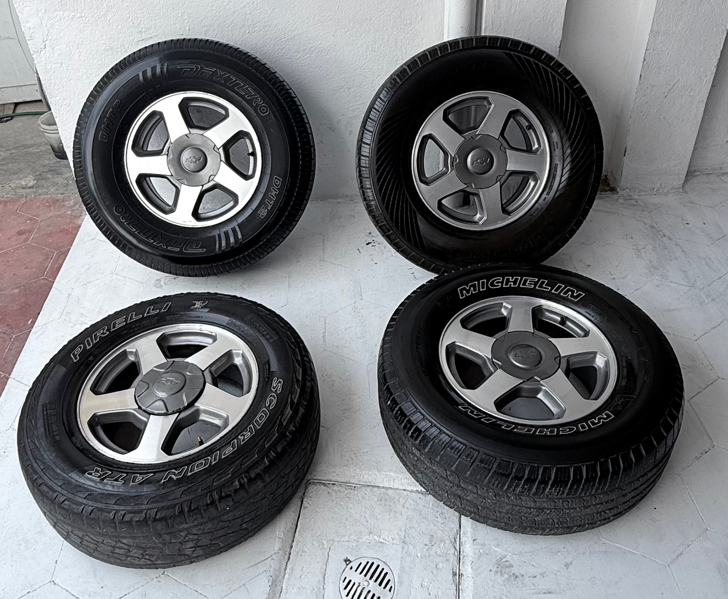 4 Rines con llantas 16” Chevrolet Silverado, Suburban y Cheyenne – 6×139
