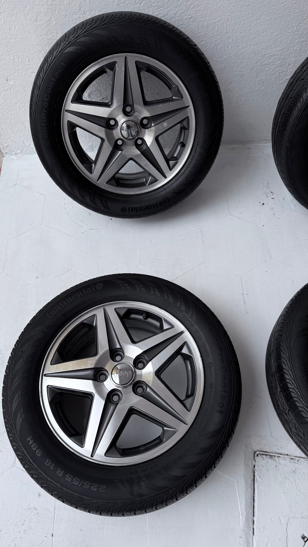 4 Rines con llantas 16” Jeep Liberty, Patriot, Compass, Avenger, Voyager y Caravan – 5×114